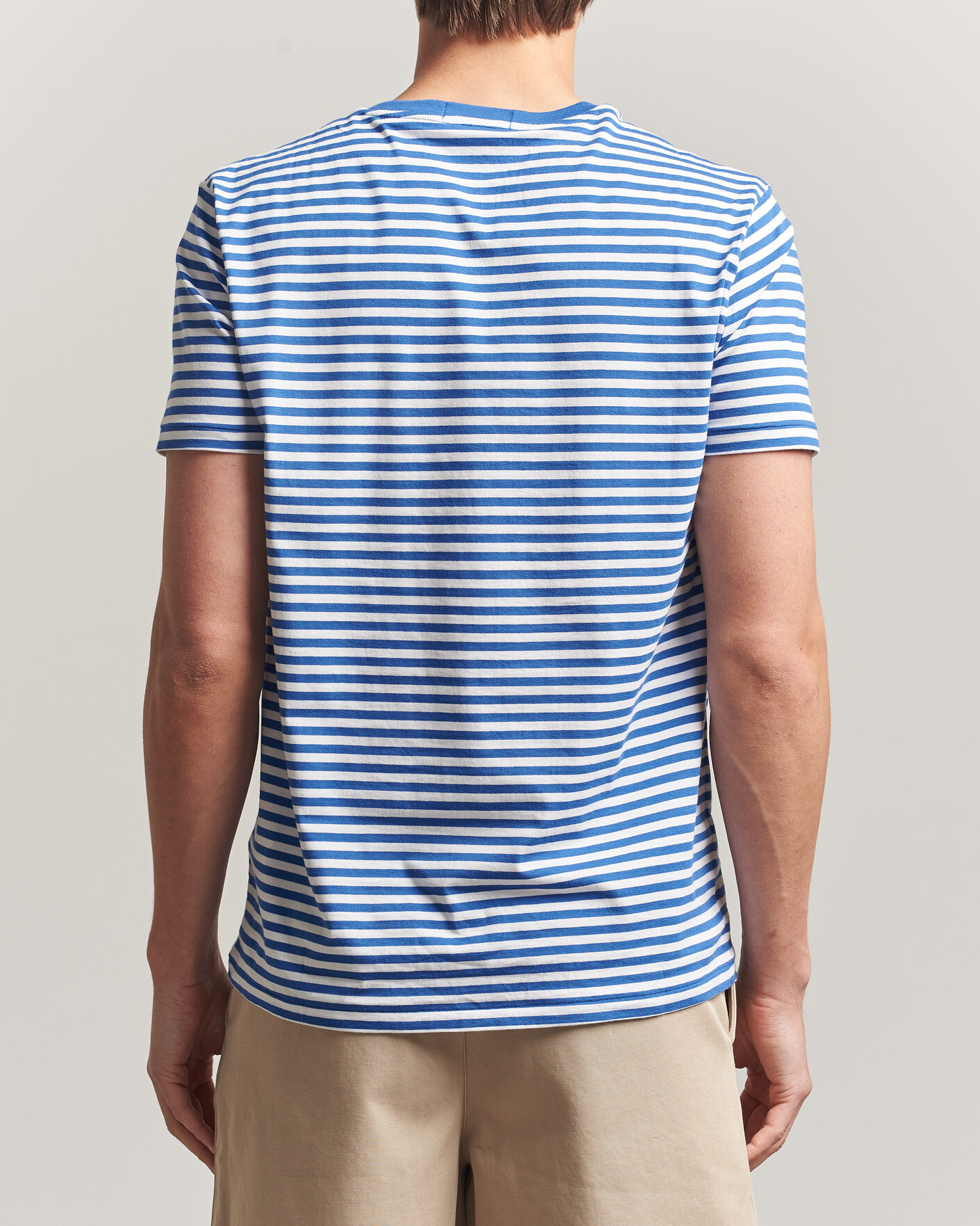 Herren | T-Shirts | Polo Ralph Lauren | Crew Neck Striped T-shirt New Iris Blue/White