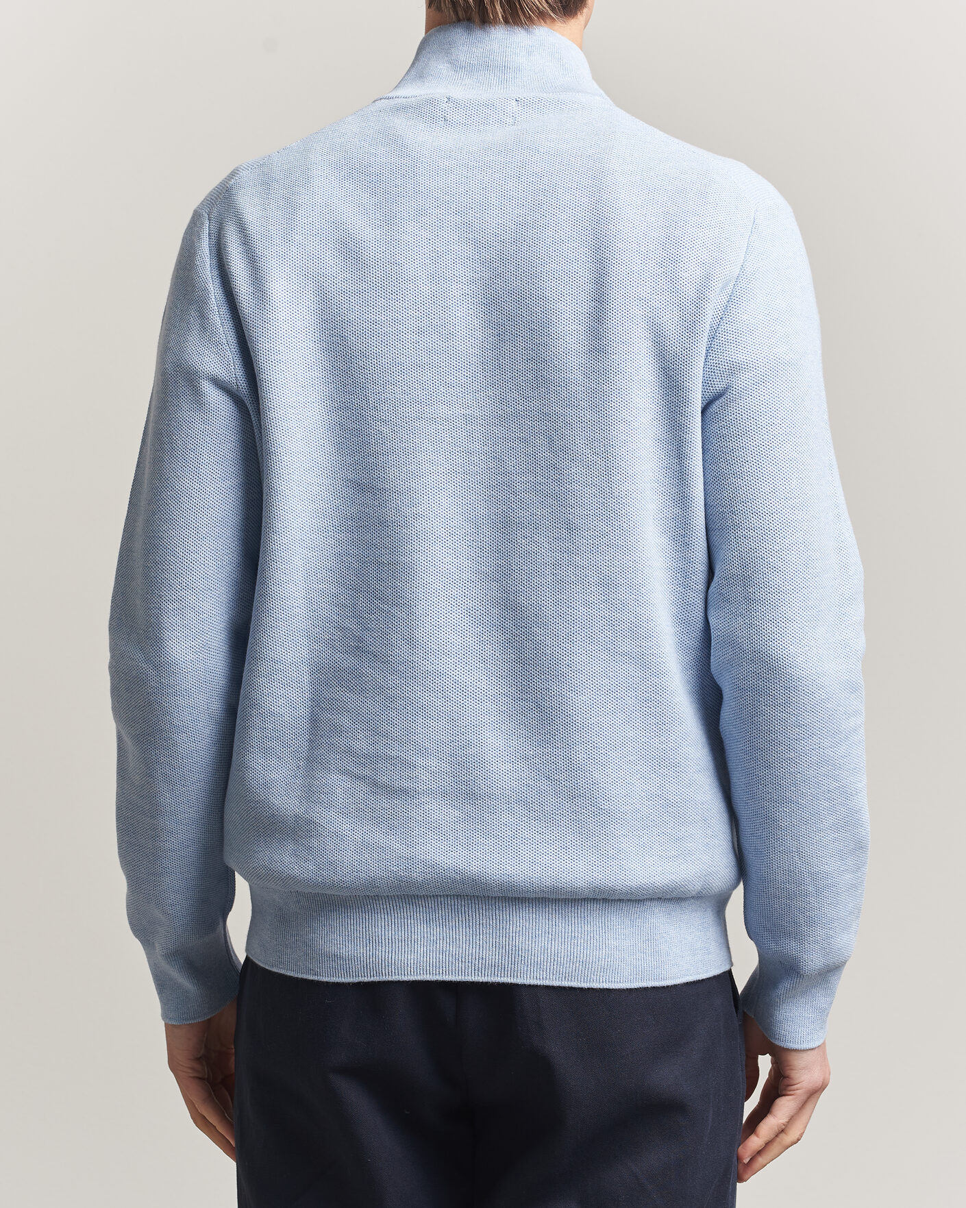 Herren | Pullover | Polo Ralph Lauren | Textured Half-Zip Blue Hyacinth Heather
