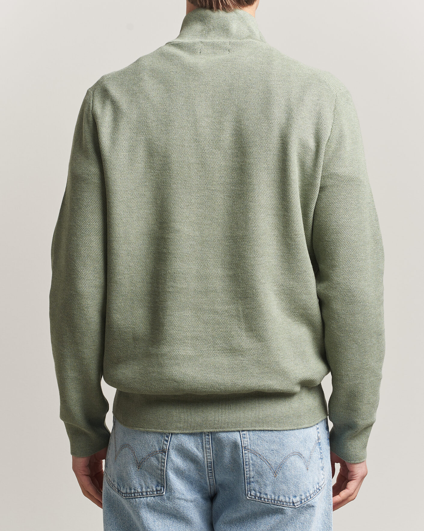 Herren | Pullover | Polo Ralph Lauren | Textured Half-Zip Fern Green Heather