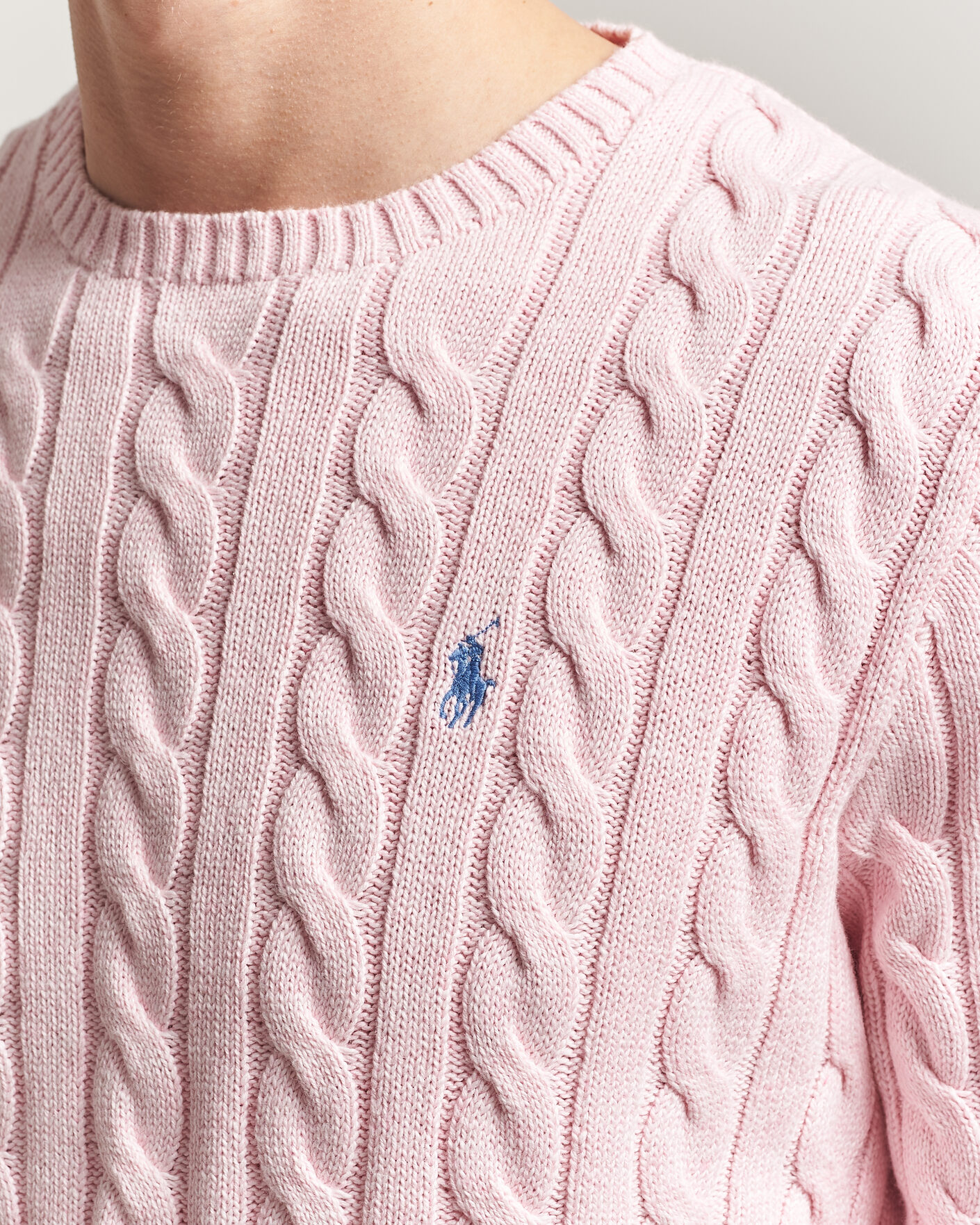 Herren | Pullover | Polo Ralph Lauren | Cotton Cable Pullover Ballet Pink Heather
