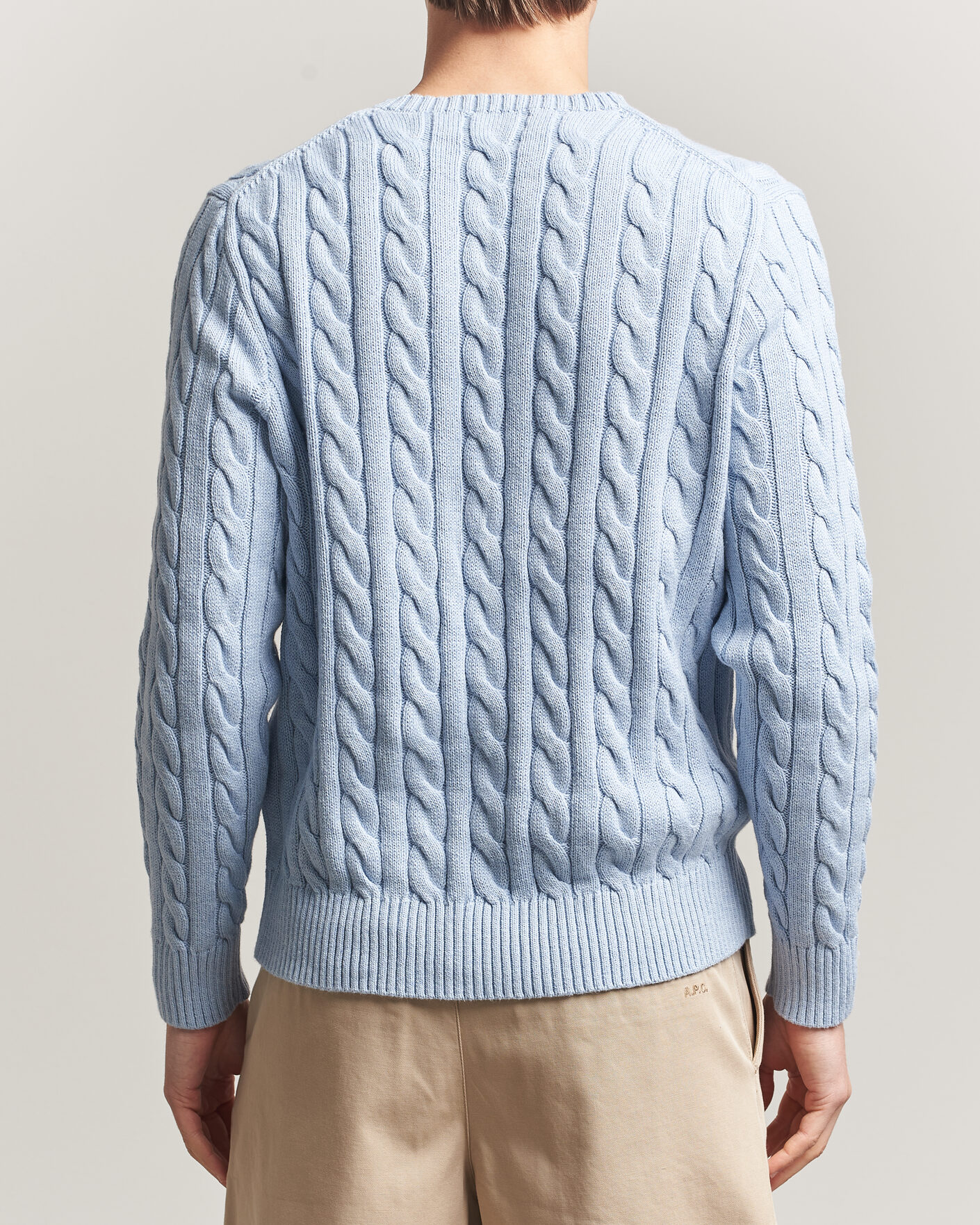 Herren | Pullover | Polo Ralph Lauren | Cotton Cable Pullover Blue Hyacinth Heather