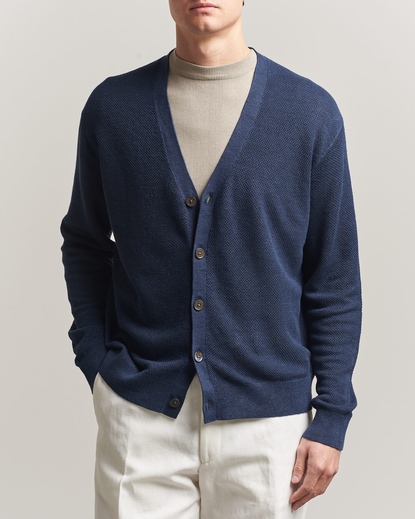 Herren | Pullover | Polo Ralph Lauren | Linen Cardigan Newport Navy