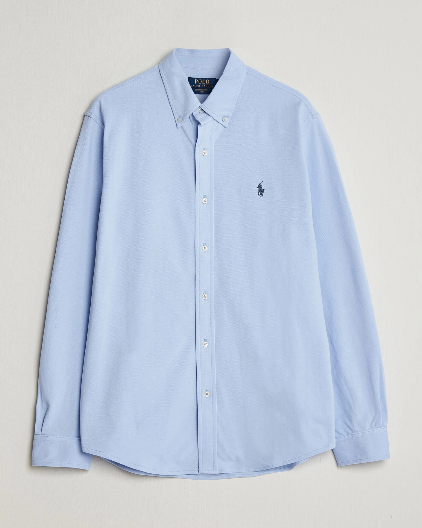 Herren | Hemden | Polo Ralph Lauren | Featherweight Mesh Shirt Pebble Blue