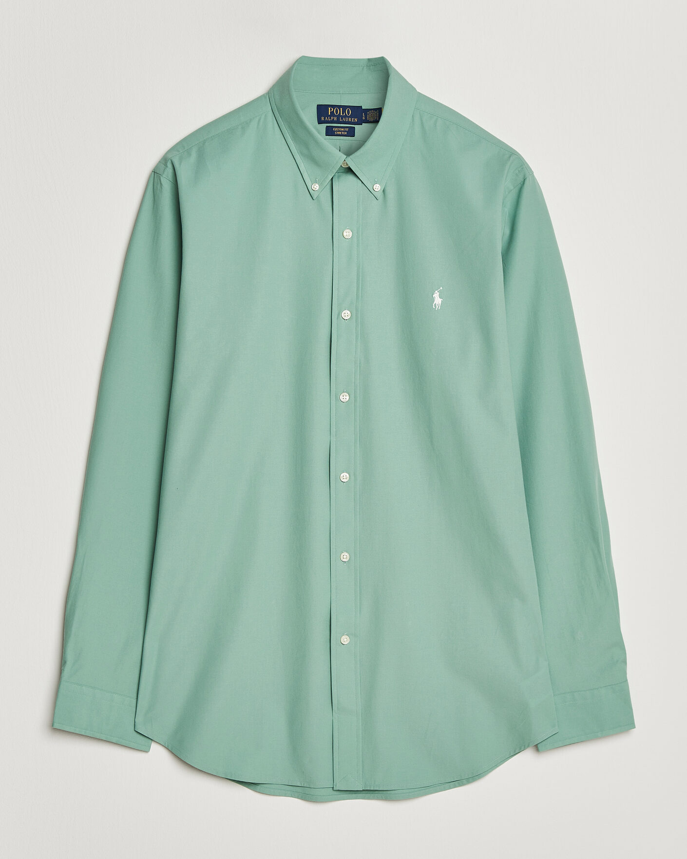 Herren | Hemden | Polo Ralph Lauren | Custom Fit Poplin Shirt Faded Mint
