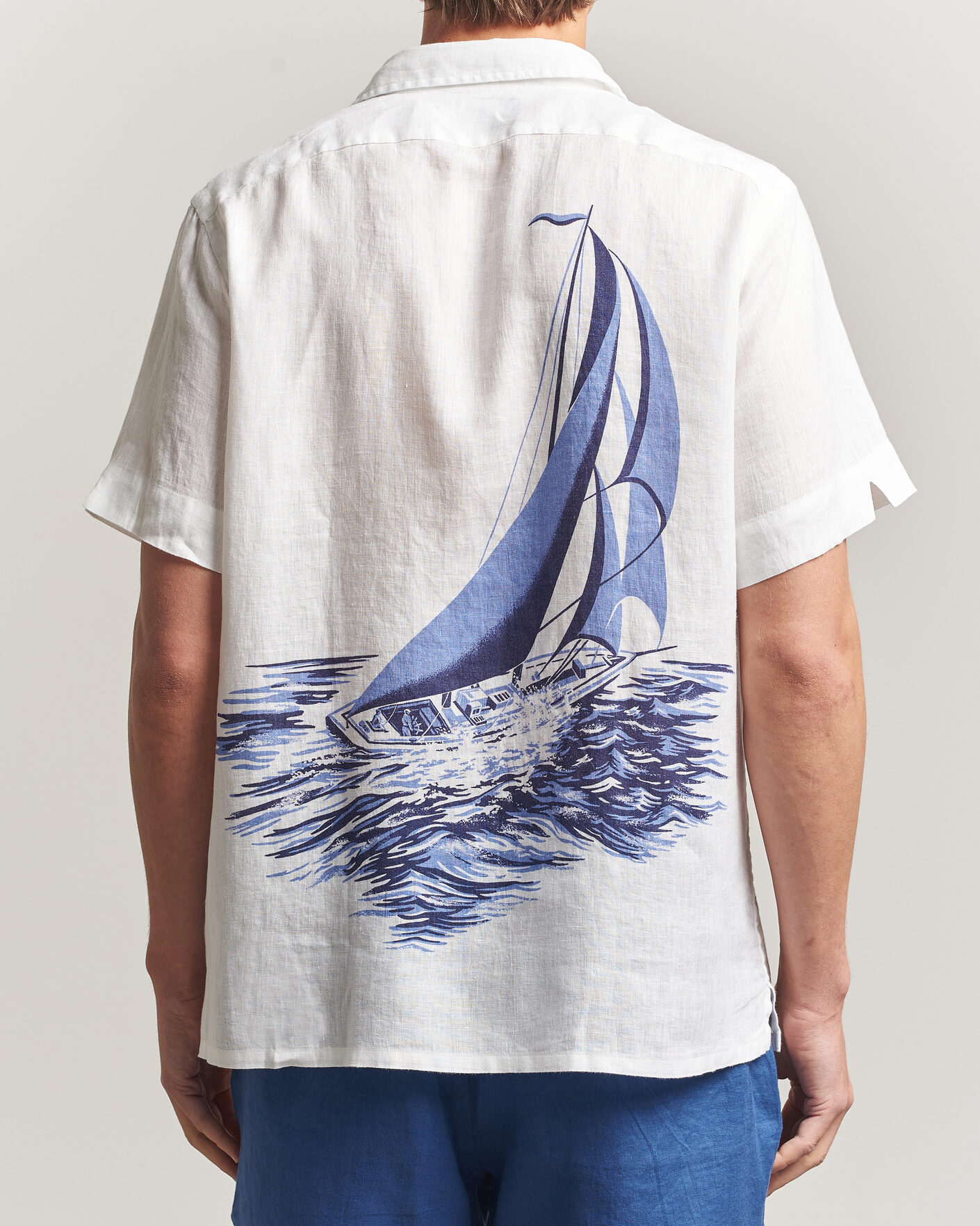 Herren | Hemden | Polo Ralph Lauren | Linen Camp Shirt Vintage Nautical Sail