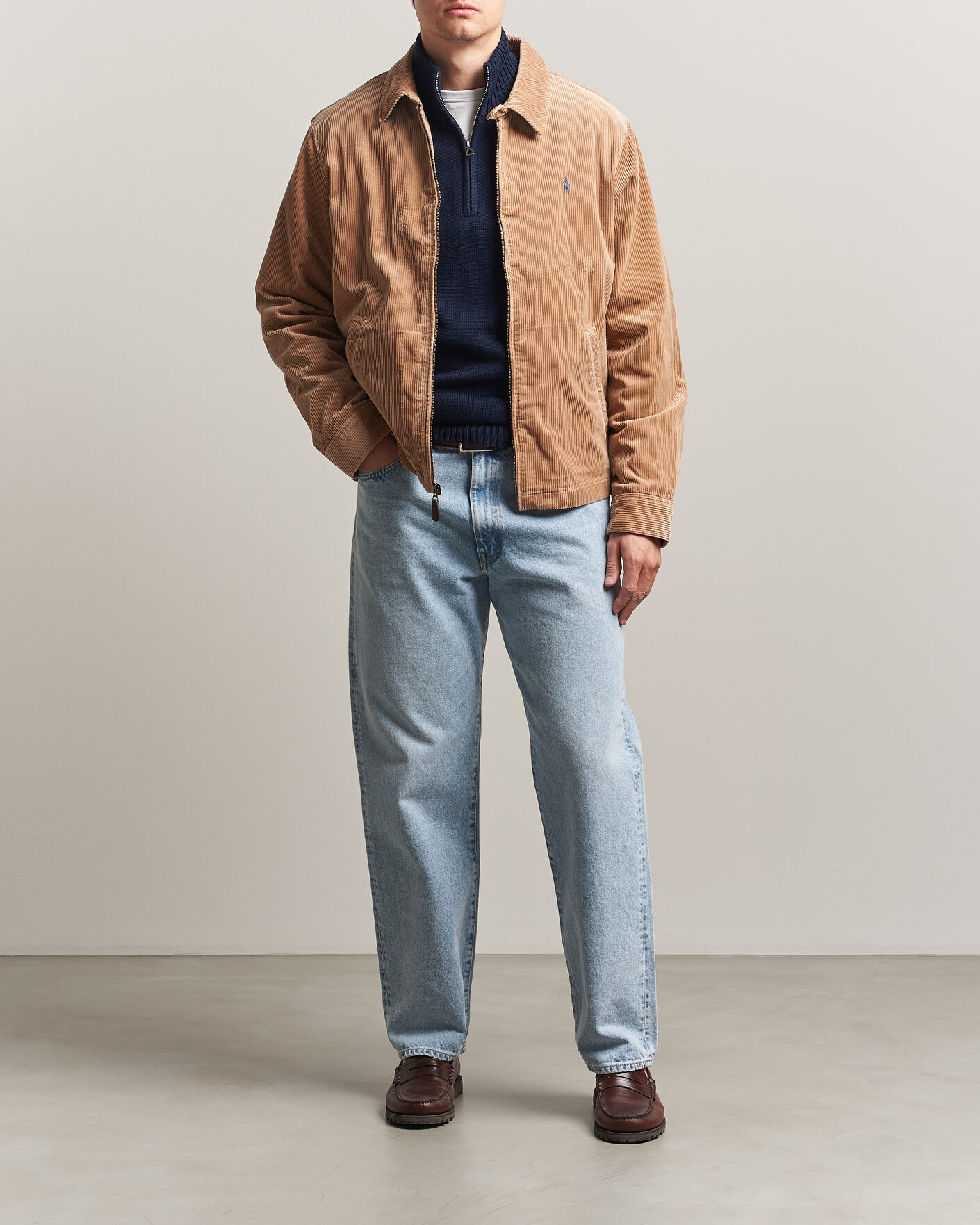 Herren | Jacken | Polo Ralph Lauren | Wale Corduroy Windbreaker Vintage Khaki