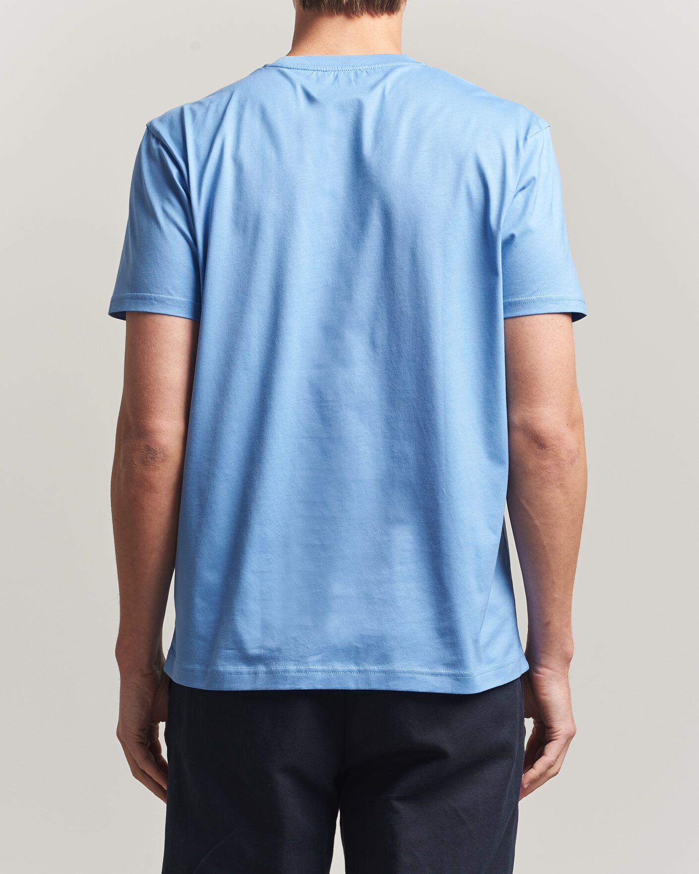 Herren | T-Shirts | Sunspel | Riviera Midweight T-Shirt Azure Blue