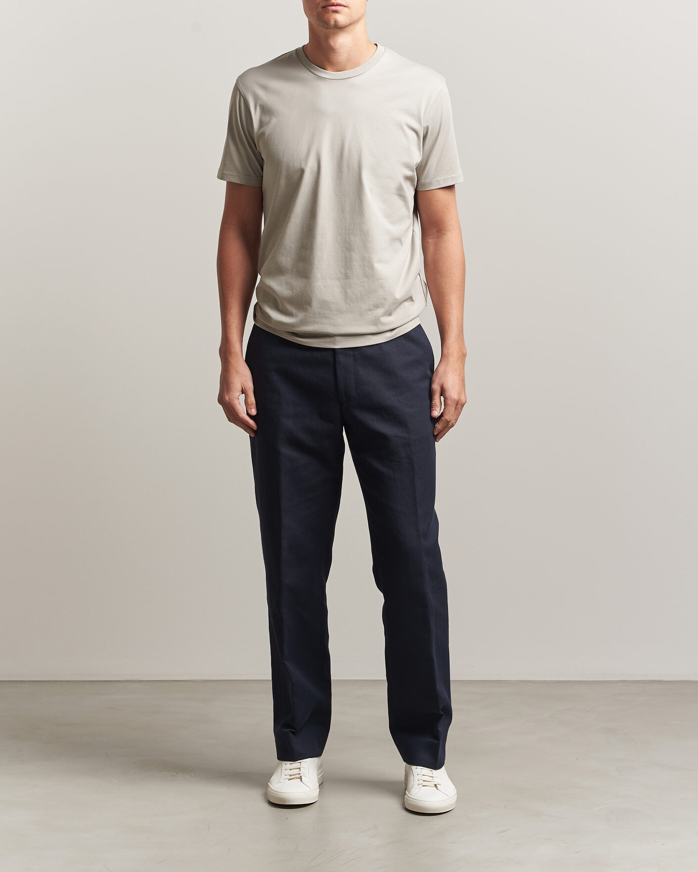 Herren | T-Shirts | Sunspel | Riviera Midweight T-Shirt Ash