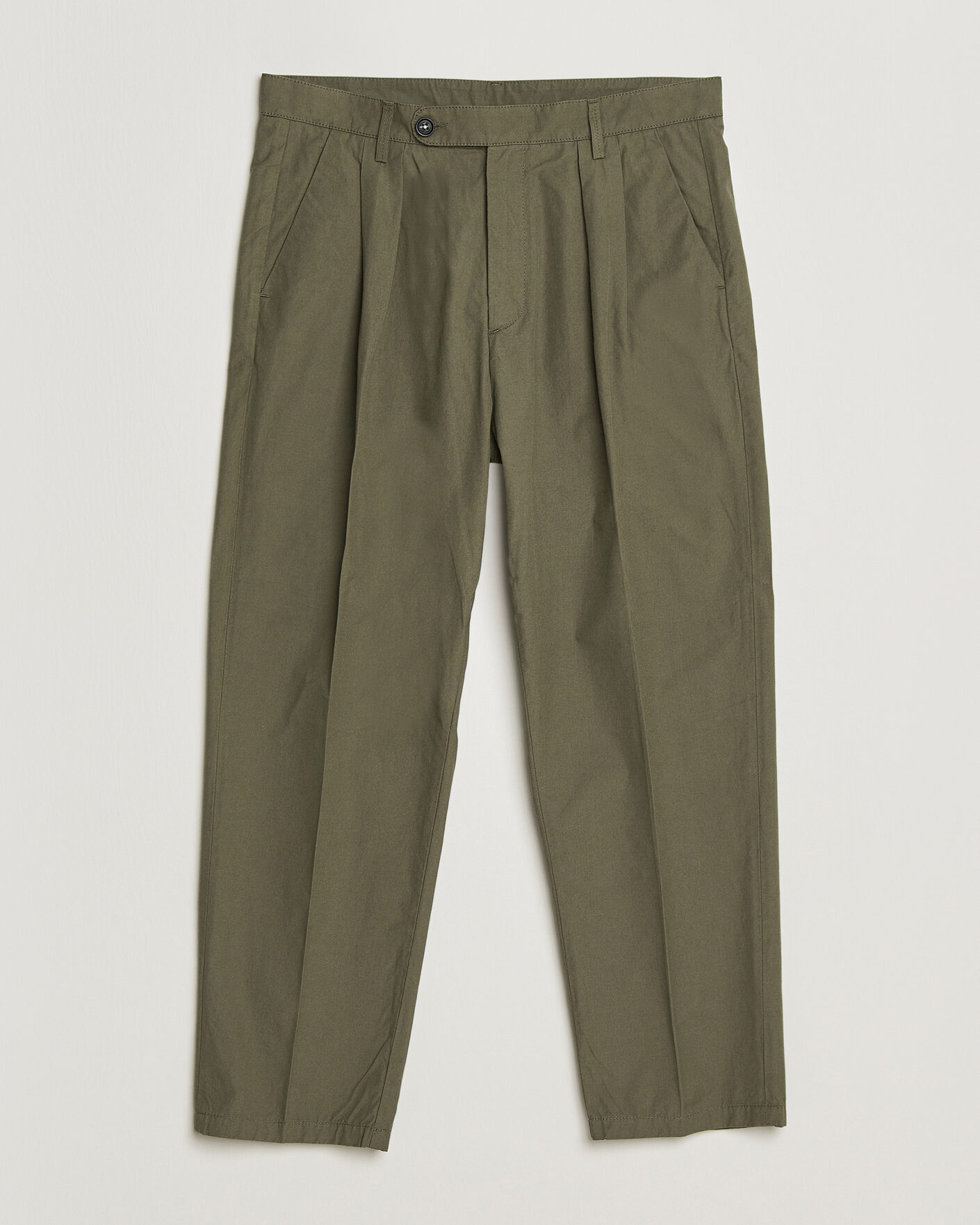 Herren | Hosen | Massimo Alba | Stan Pleated Chinos Military