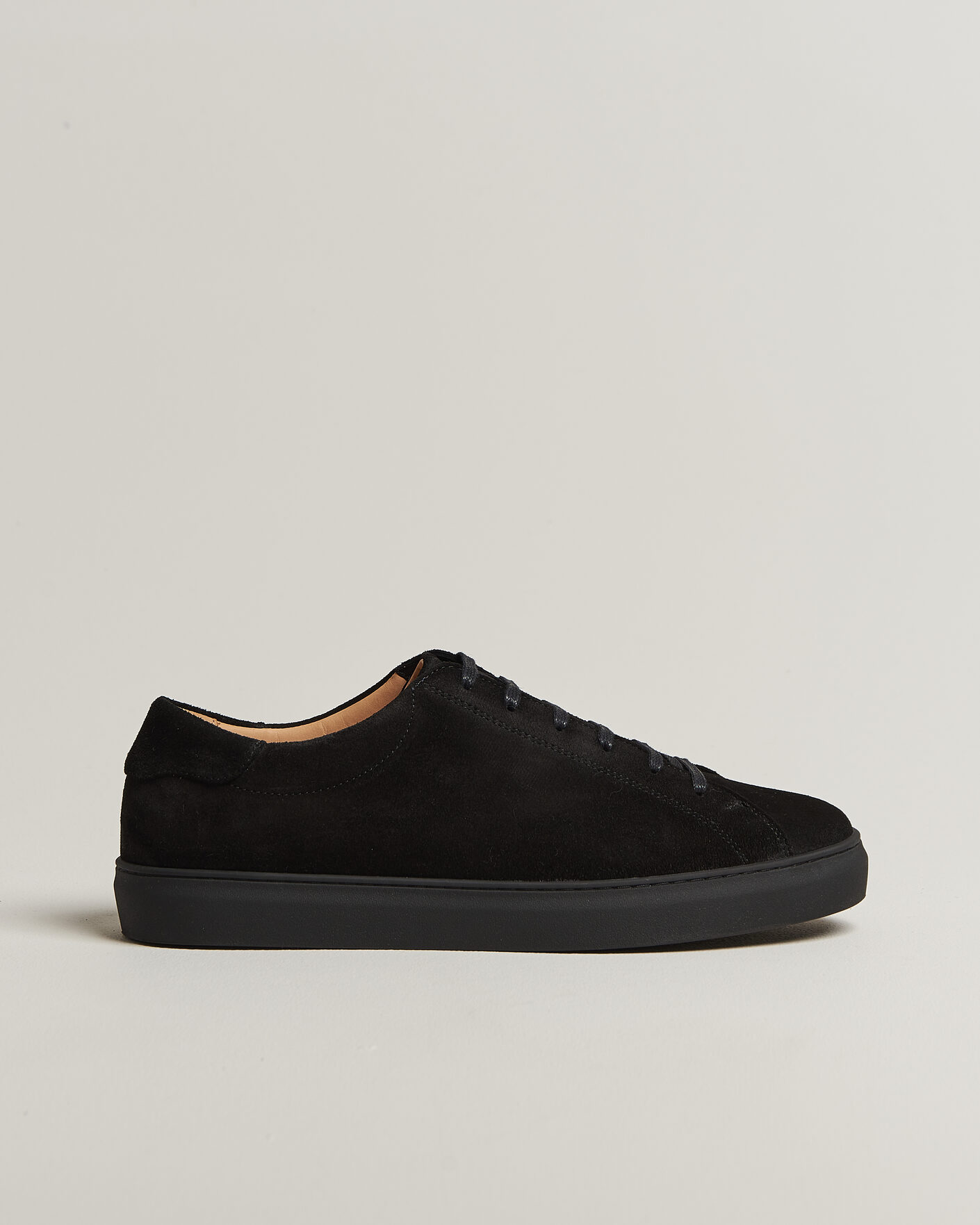 Herren | Sneaker | Myrqvist | Oaxen Monochrome III Sneakers Black Suede