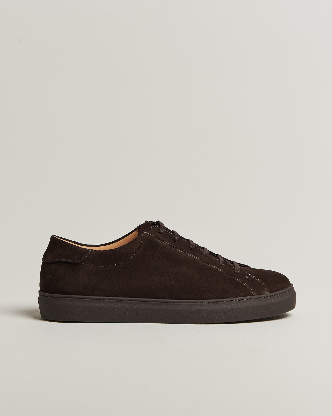 Herren | Sneaker | Myrqvist | Oaxen Monochrome III Sneakers Dark Brown Suede