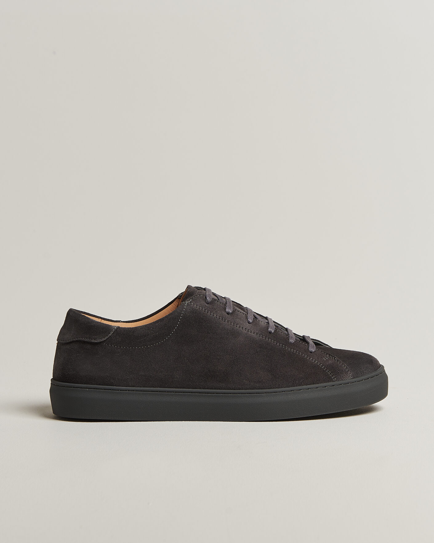 Herren | Sneaker | Myrqvist | Oaxen Monochrome III Sneakers Dark Grey Suede