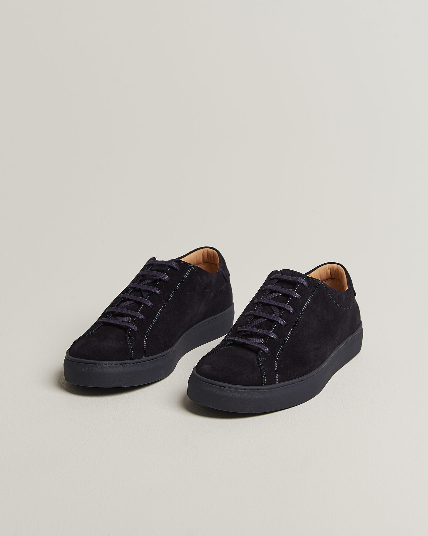 Herren | Sneaker | Myrqvist | Oaxen Monochrome III Sneakers Navy Suede