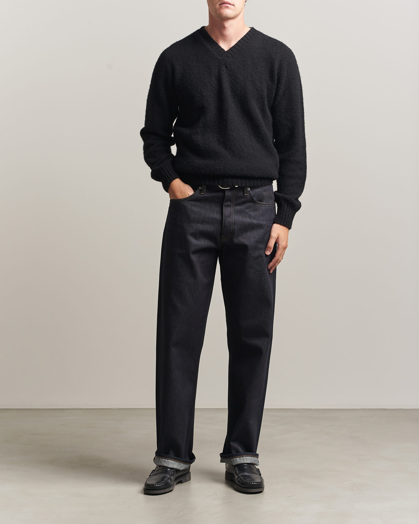 Herren | Hosen | Sunflower | Loose Selvedge Jeans Raw Indigo