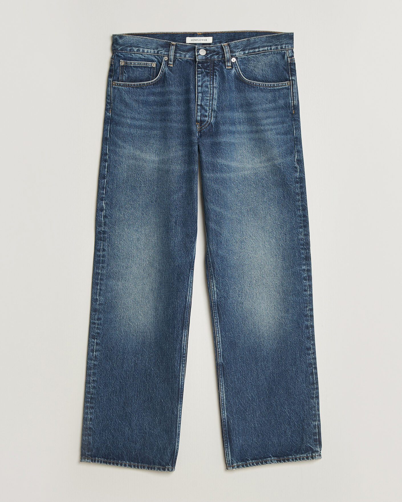 Herren | Hosen | Sunflower | Loose Jeans Dark Blue Worn