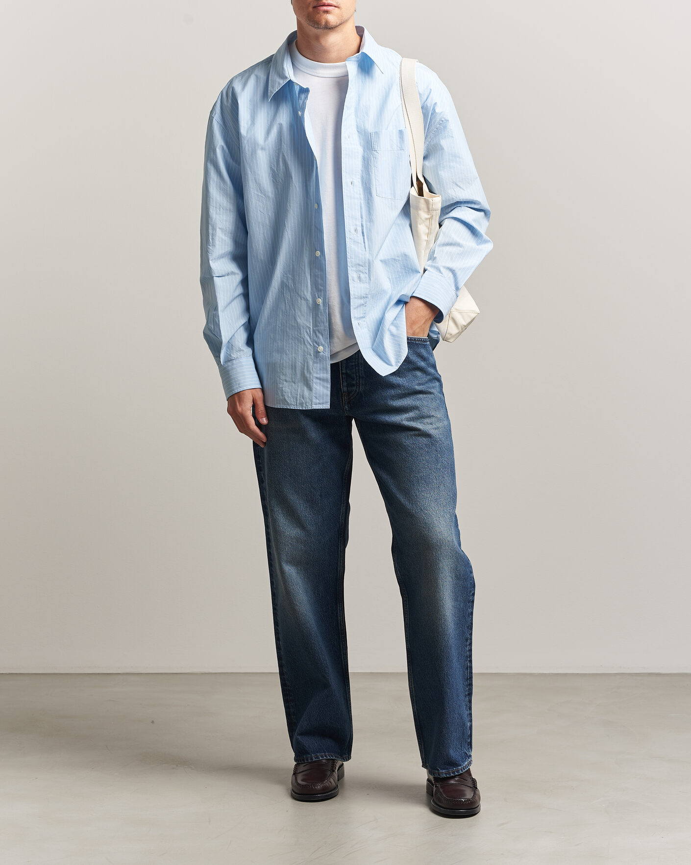 Herren | Hosen | Sunflower | Loose Jeans Dark Blue Worn