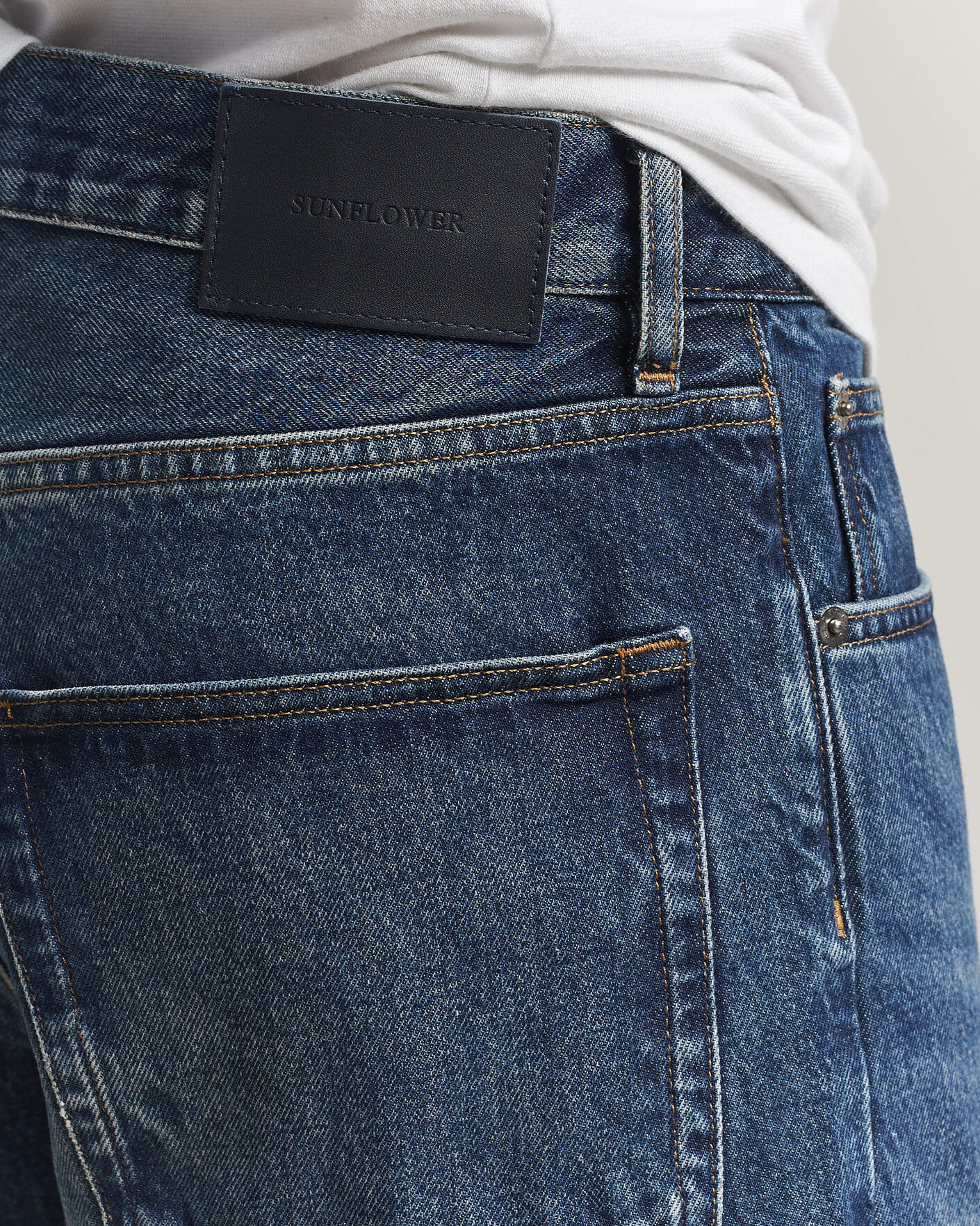 Herren | Hosen | Sunflower | Loose Jeans Dark Blue Worn