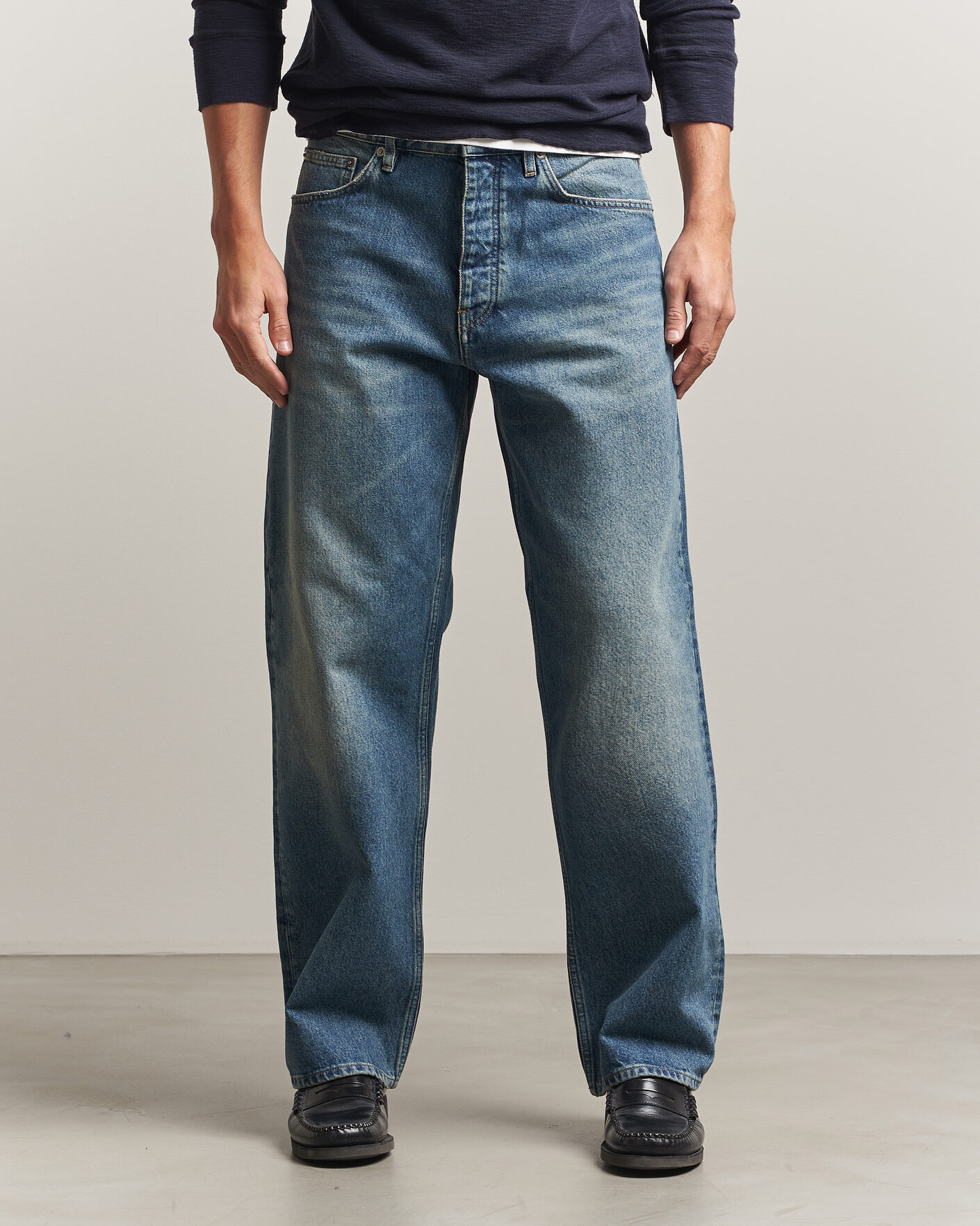 Herren | Jeans | Sunflower | Loose Jeans Blue Vintage