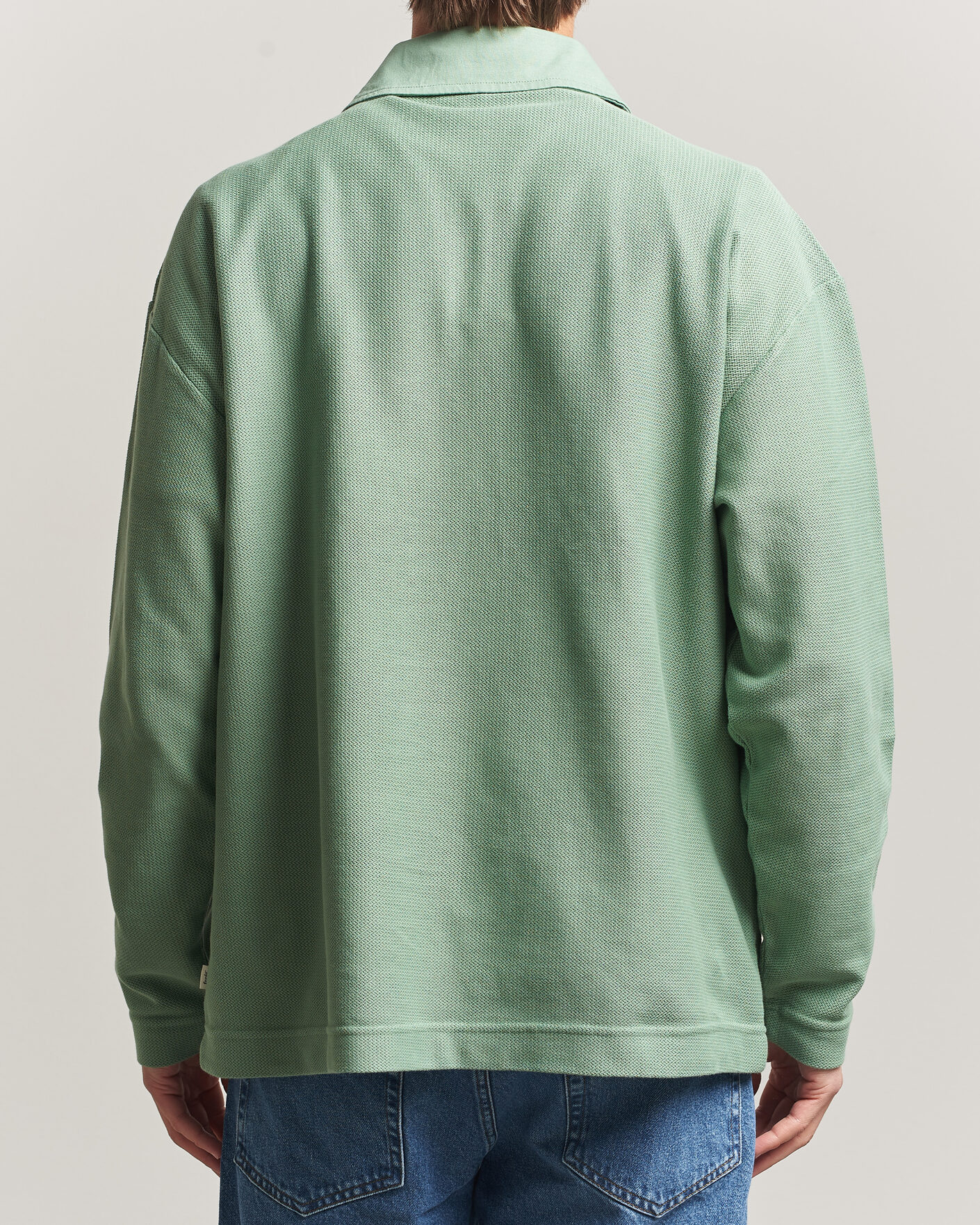 Herren | Poloshirts | Forét | Herb Textured Knit Polo Green Oxide