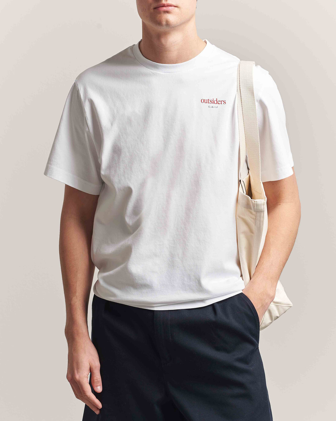 Herren | T-Shirts | Forét | To Do Back Print T-Shirt White