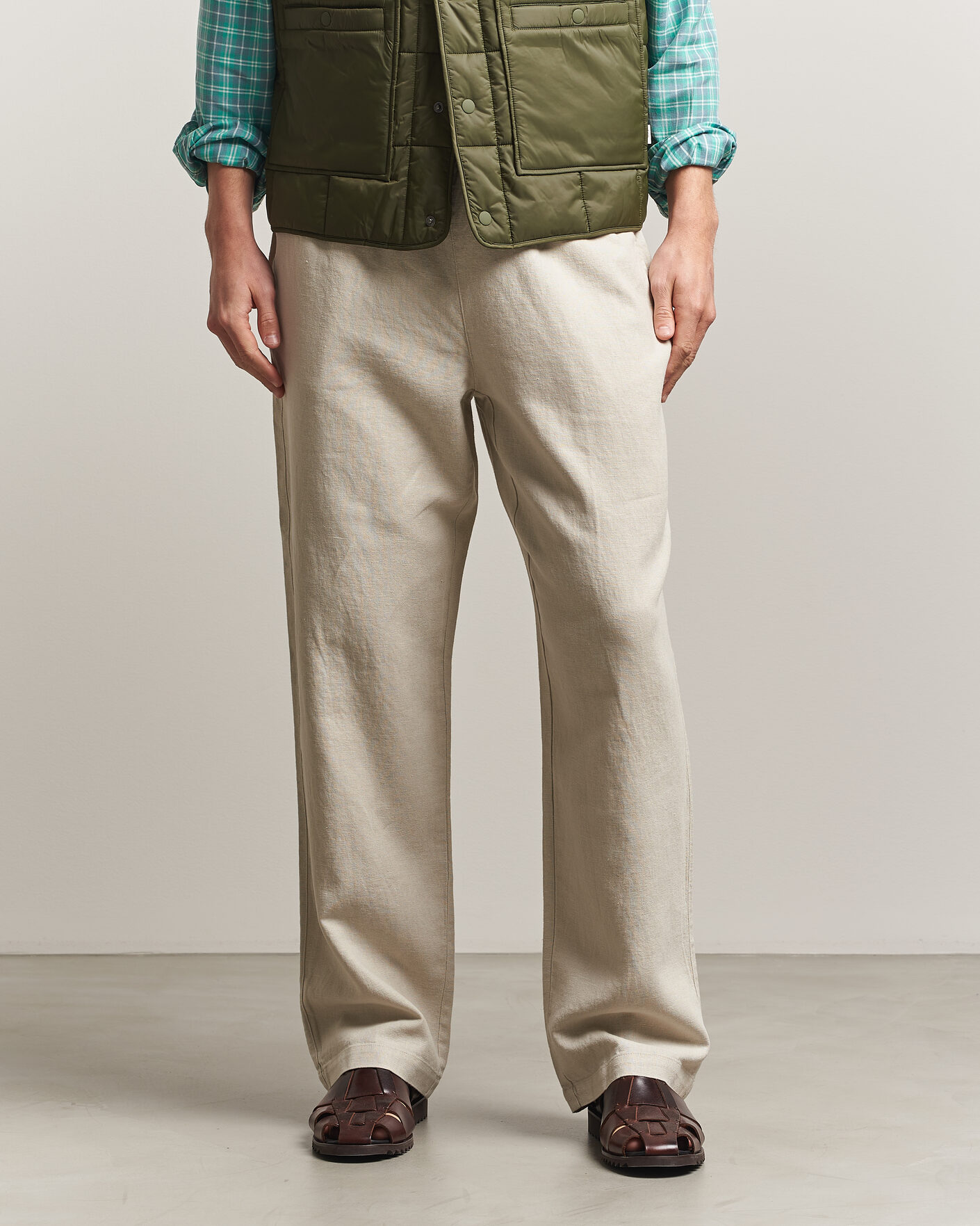 Herren | Hosen | LES DEUX | Linen Casual Pants Light Sand