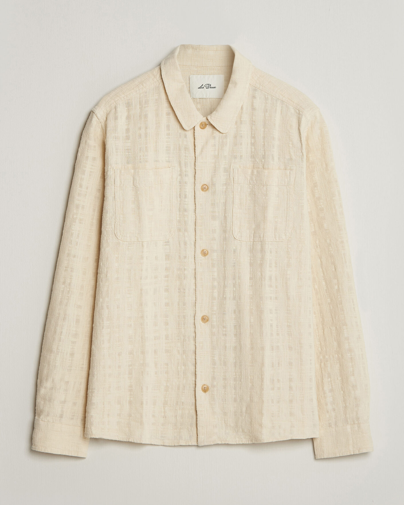 Herren | Hemden | LES DEUX | Textured Slub Overshirt Ivory