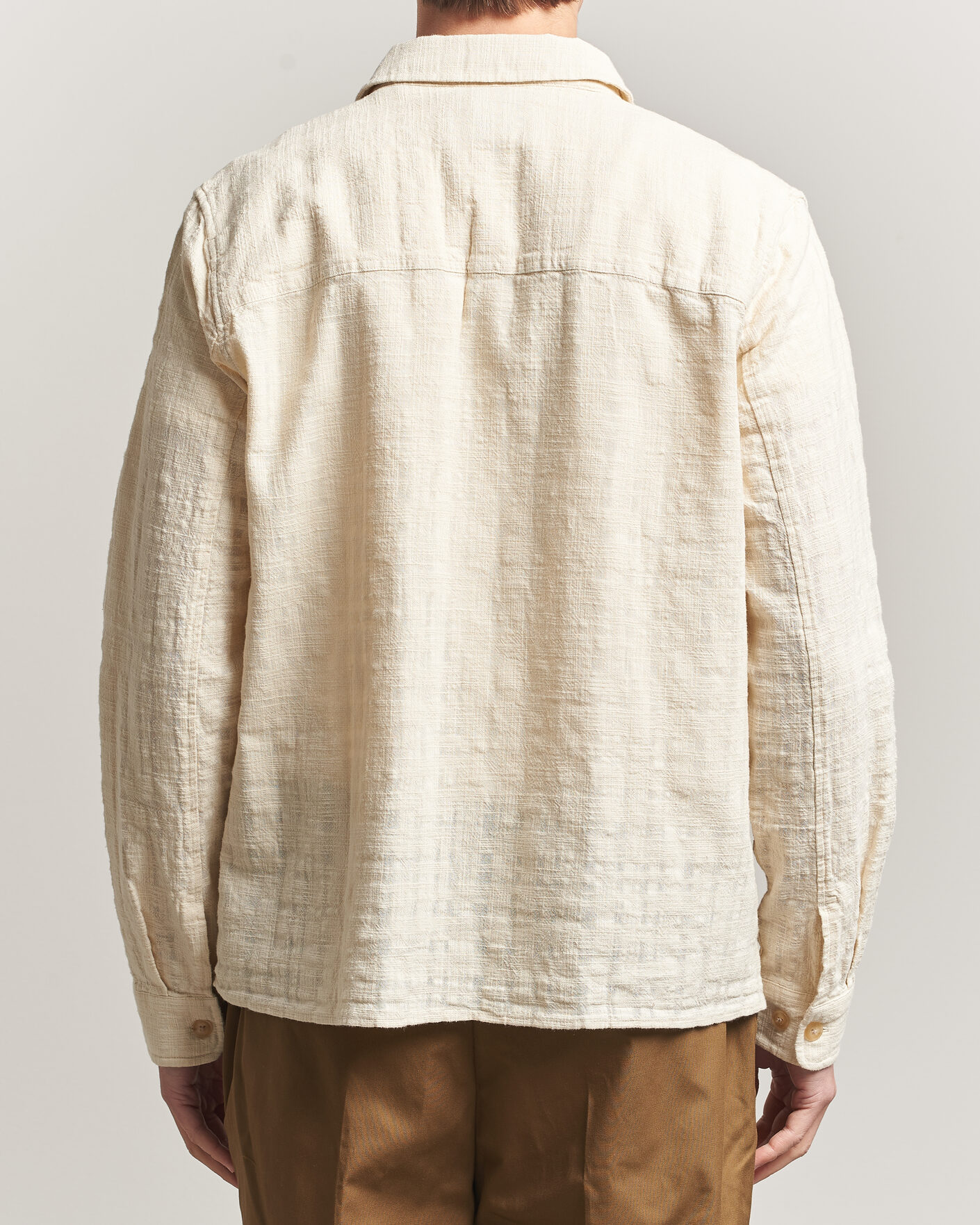 Herren | Hemden | LES DEUX | Textured Slub Overshirt Ivory