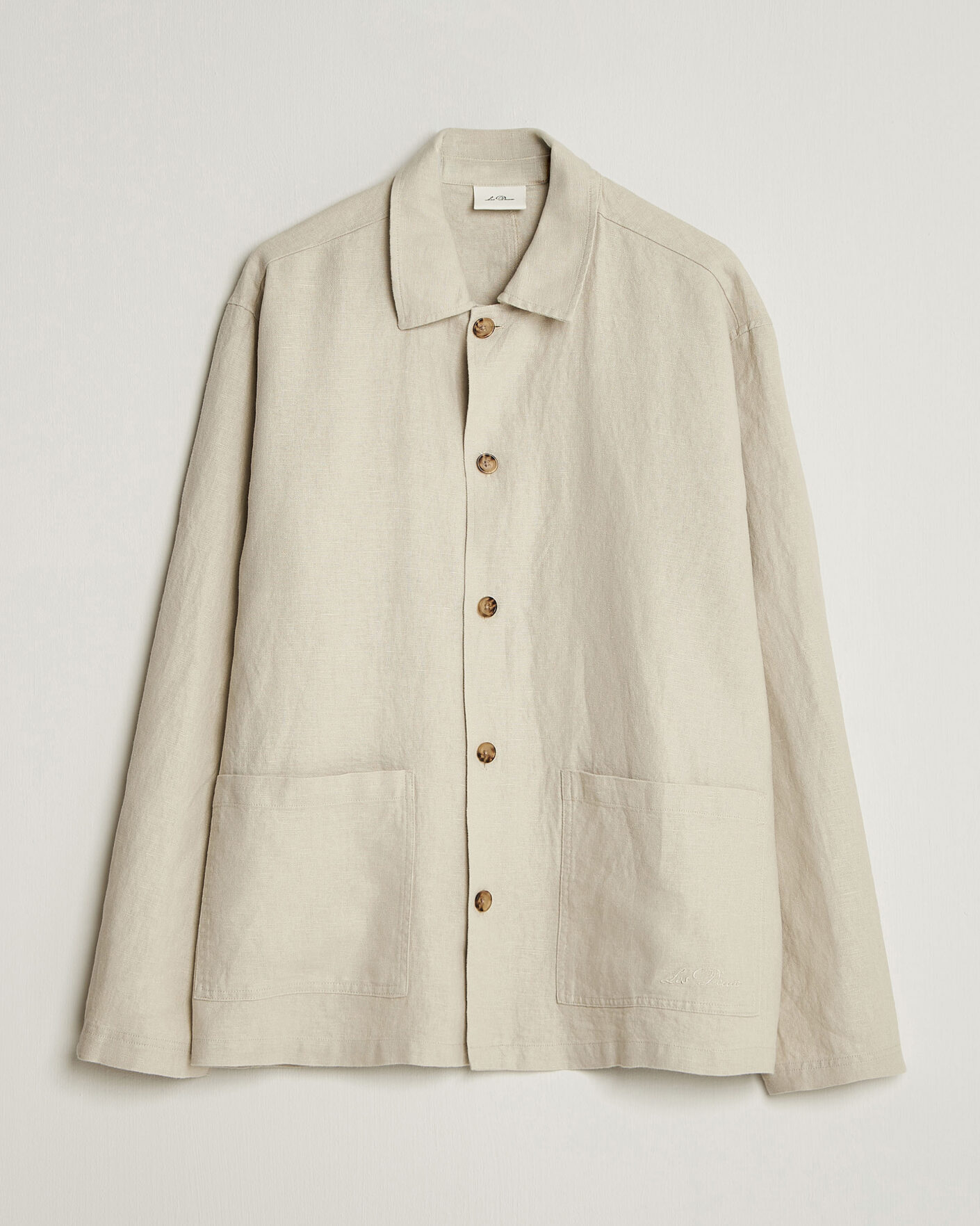Herren | Hemden | LES DEUX | Linen Overshirt Light Sand