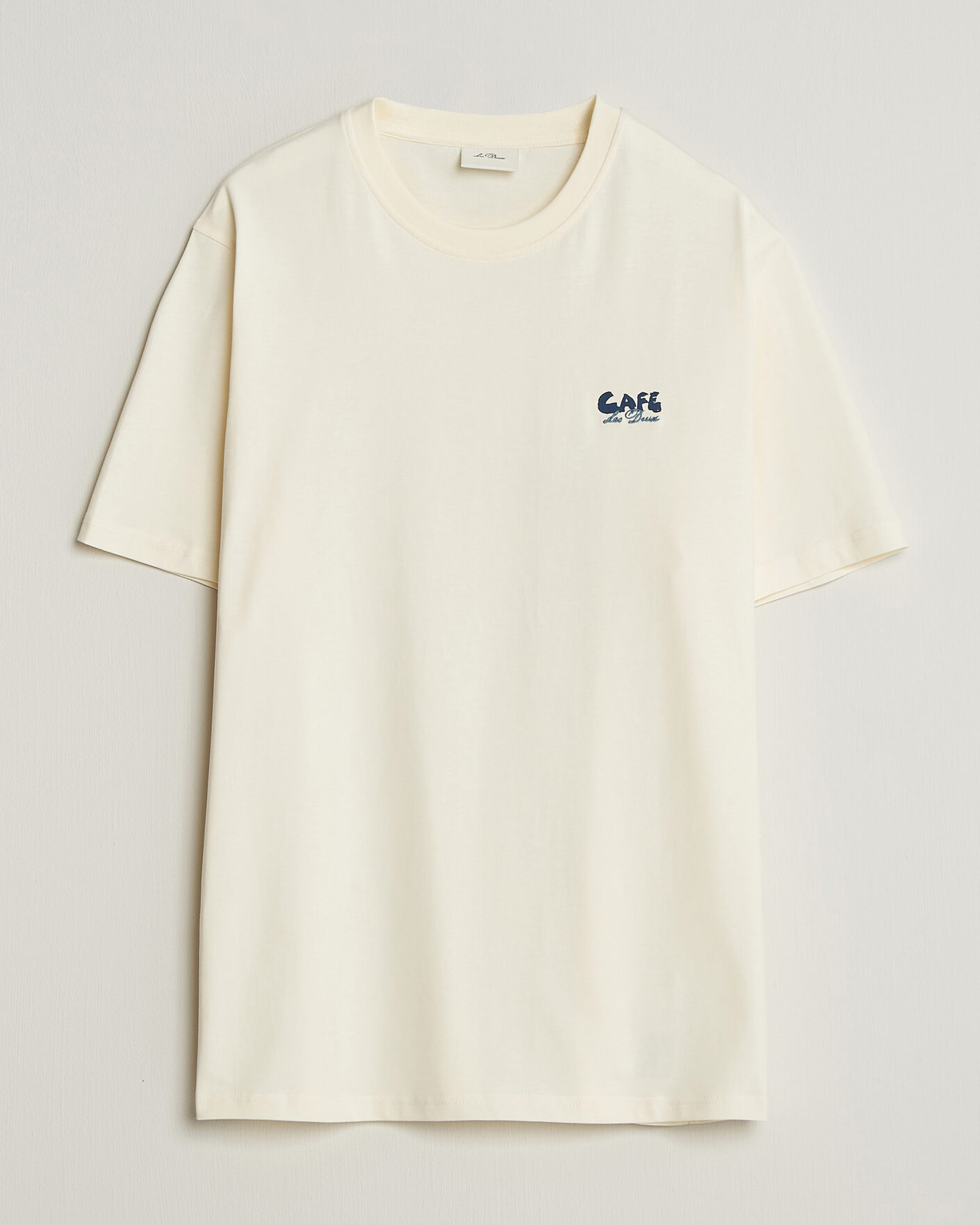 Herren | T-Shirts | LES DEUX | Café Backprint T-Shirt Light Ivory