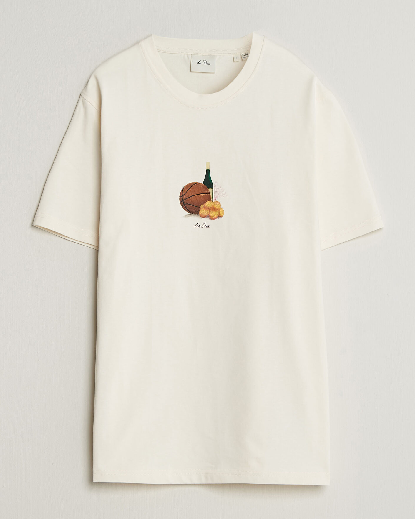 Herren | T-Shirts | LES DEUX | Lemons Printed T-Shirt Eggnog White