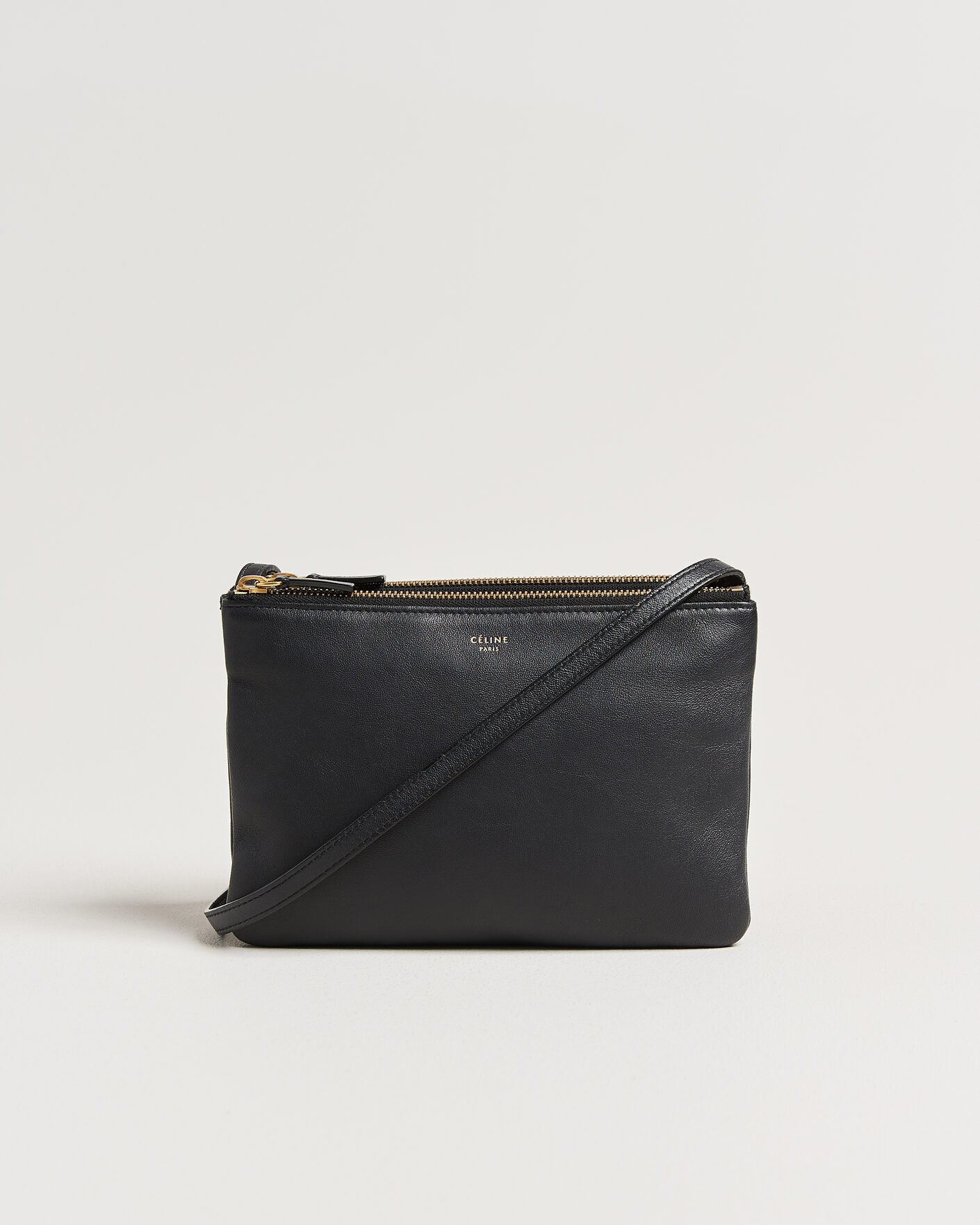 Herren | Pre-Owned & Vintage Bags | Celine Pre-Owned | Trio Bag Small Leather Black