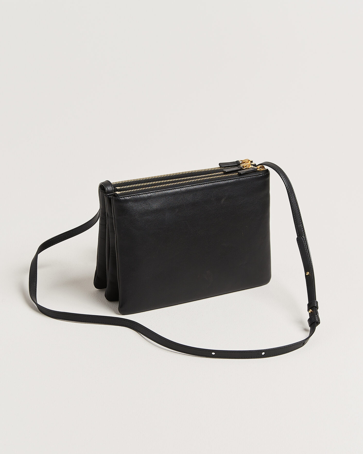 Herren | Pre-Owned & Vintage Bags | Celine Pre-Owned | Trio Bag Medium Leather Black