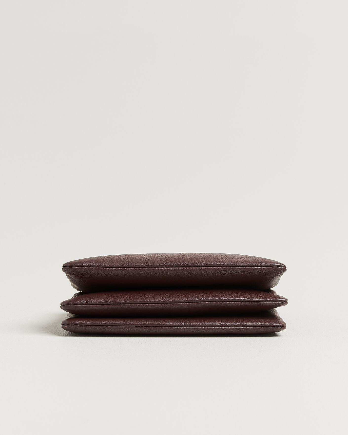 Herren | Pre-Owned & Vintage Bags | Celine Pre-Owned | Trio Bag Medium Leather Burgundy