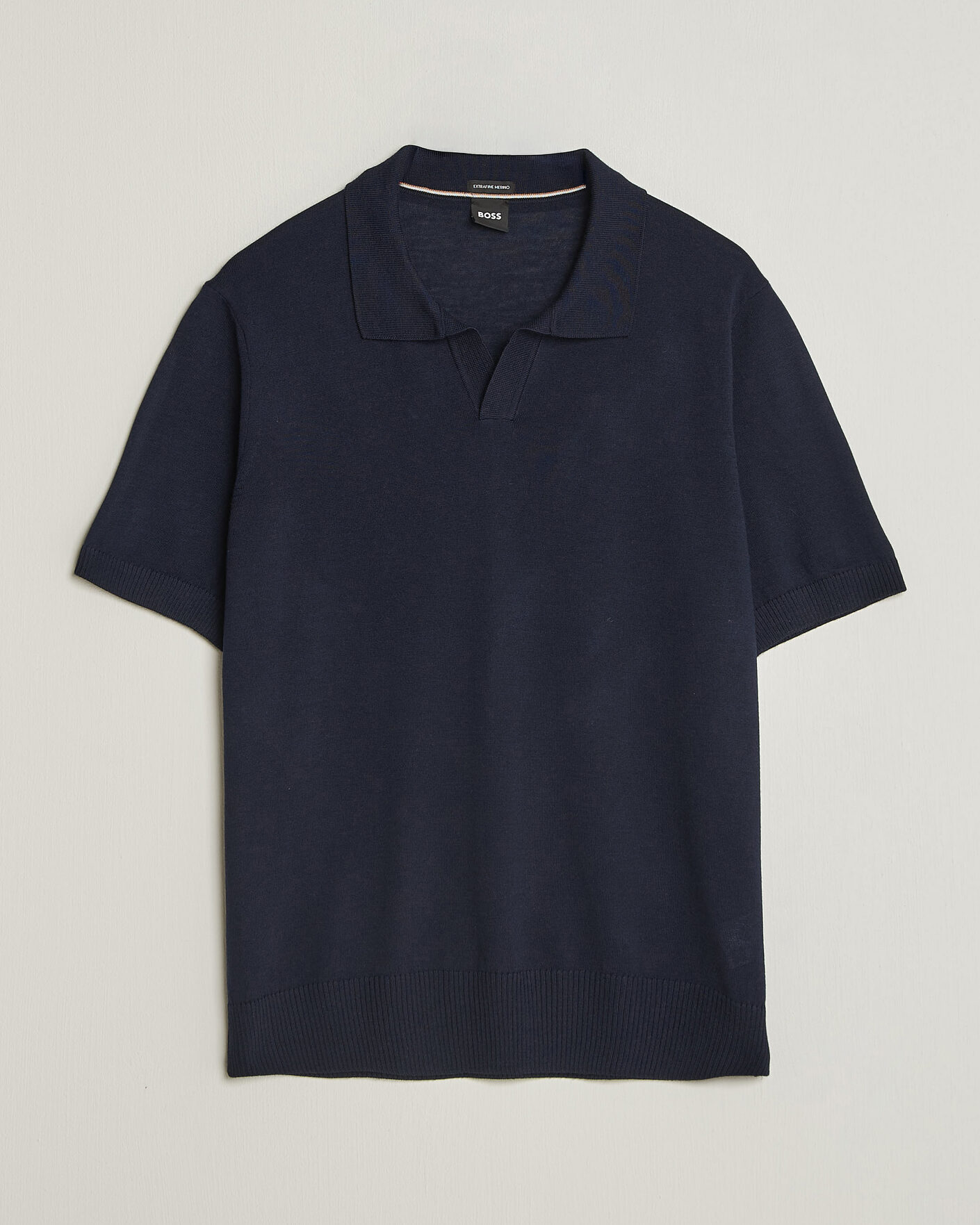 Herren | Poloshirts | BOSS BLACK | Lantoni Knitted Polo Dark Blue
