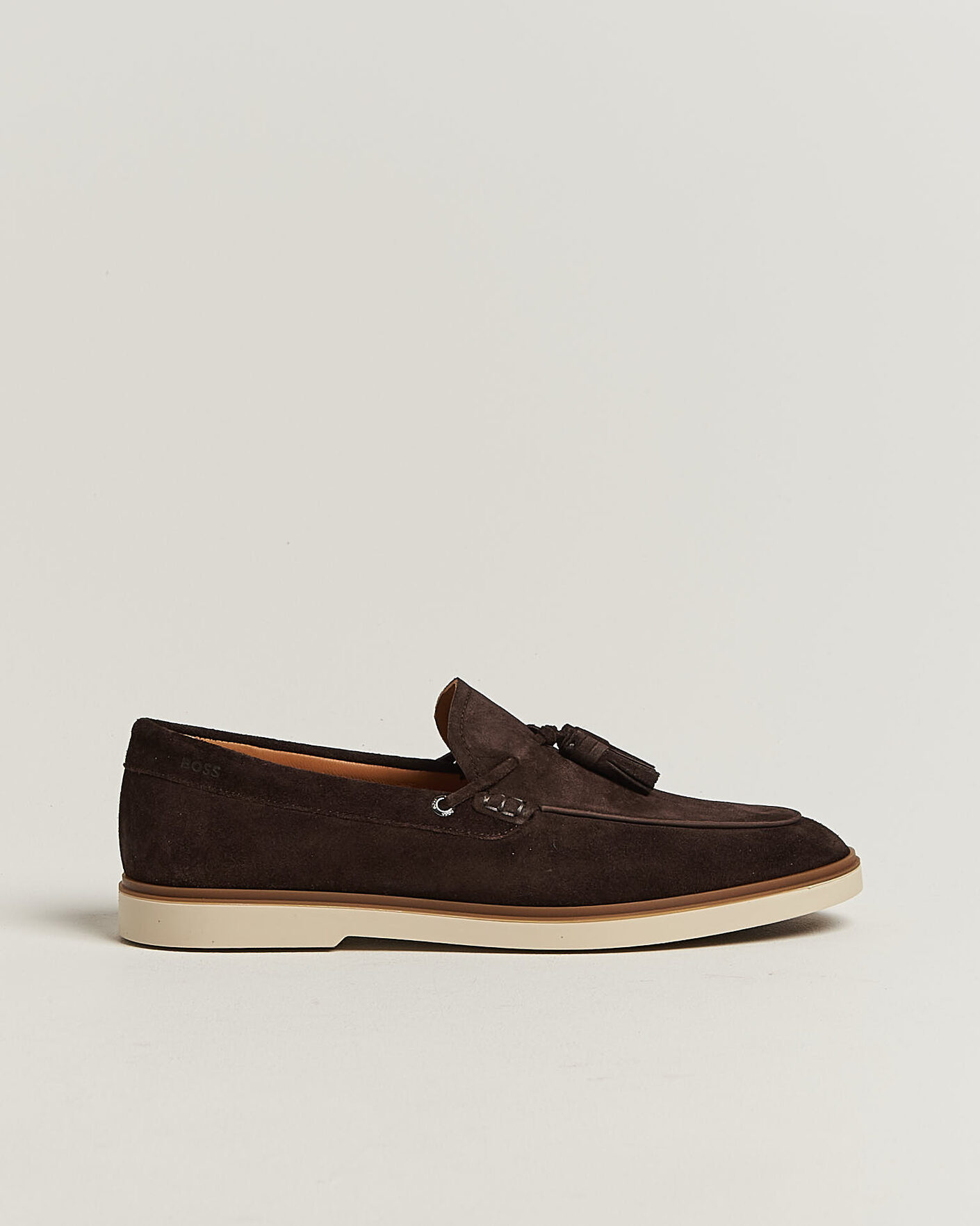 Herren | Loafer | BOSS BLACK | Hedley Suede Tassle Loafer Dark Brown