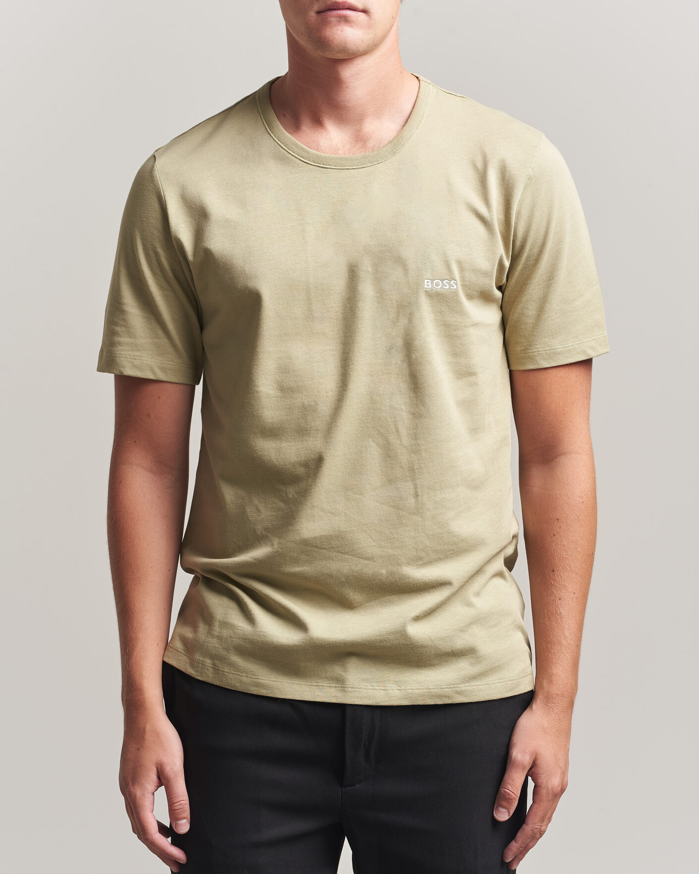 Herren | T-Shirts | BOSS BLACK | 3-Pack Crew Neck T-Shirt Green/Beige/White