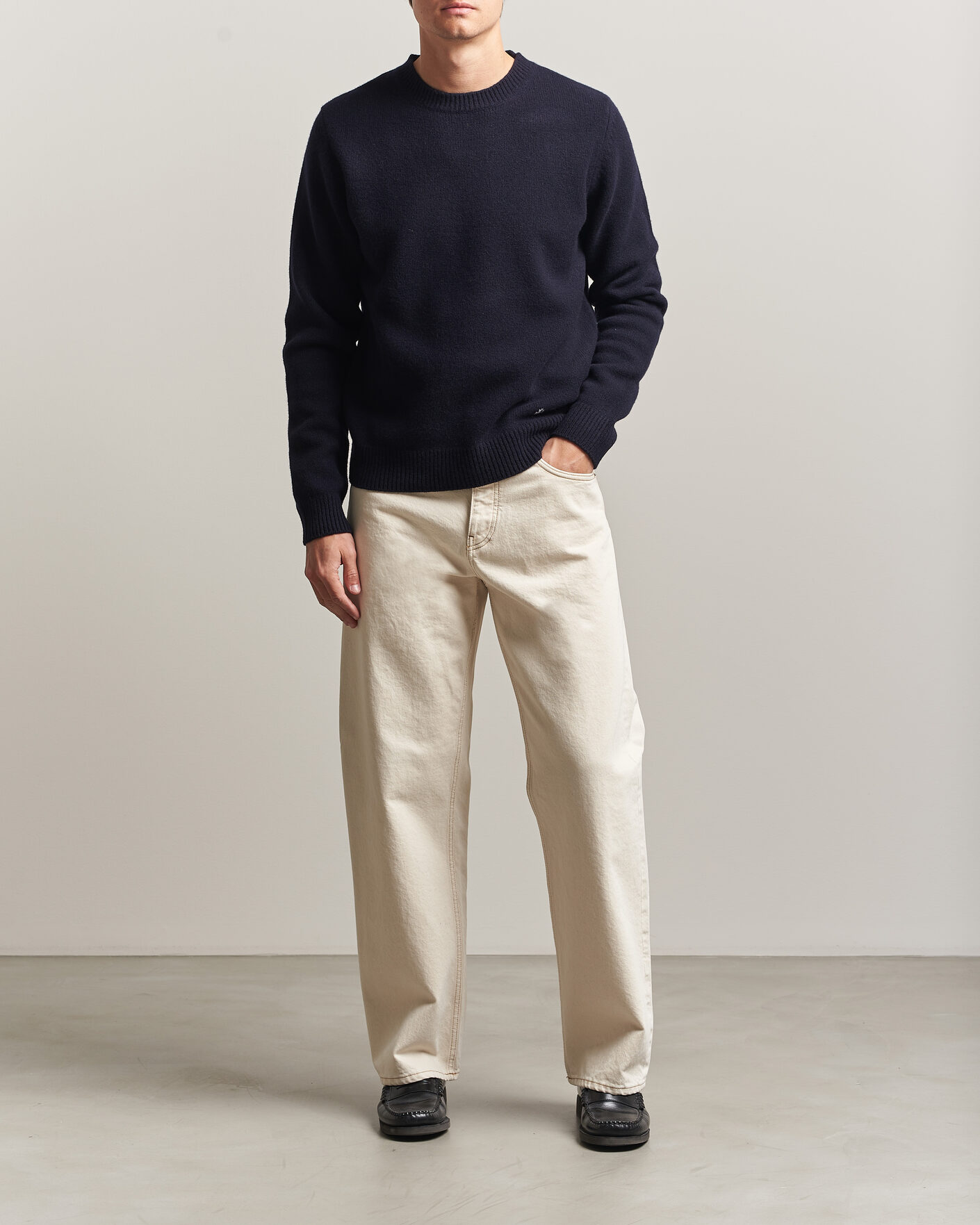 Herren | Pullover | A.P.C. | Edmond Wool Knitted Sweater Dark Navy