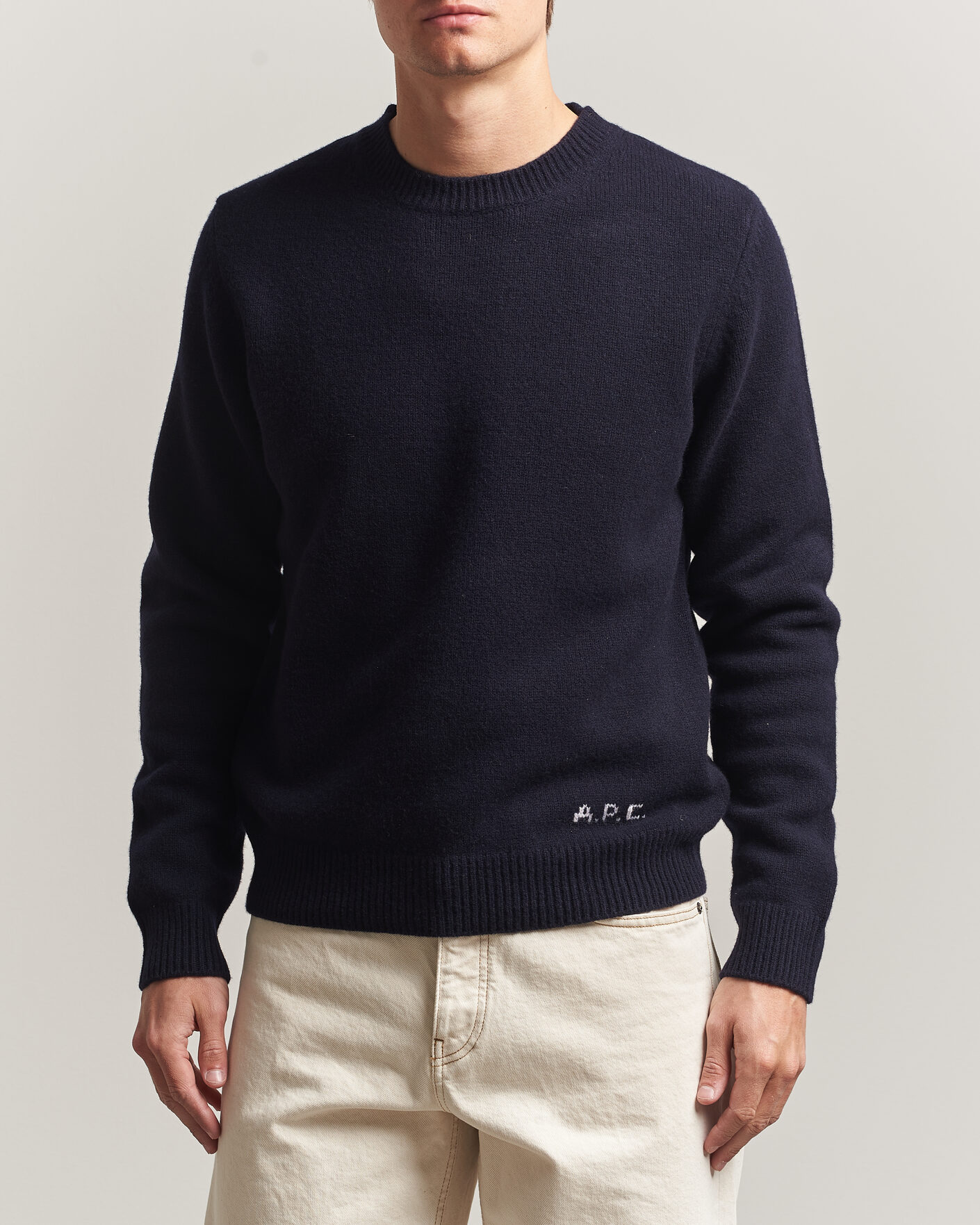 Herren | Pullover | A.P.C. | Edmond Wool Knitted Sweater Dark Navy