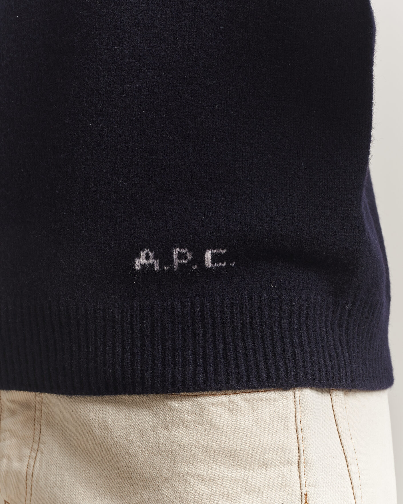 Herren | Pullover | A.P.C. | Edmond Wool Knitted Sweater Dark Navy