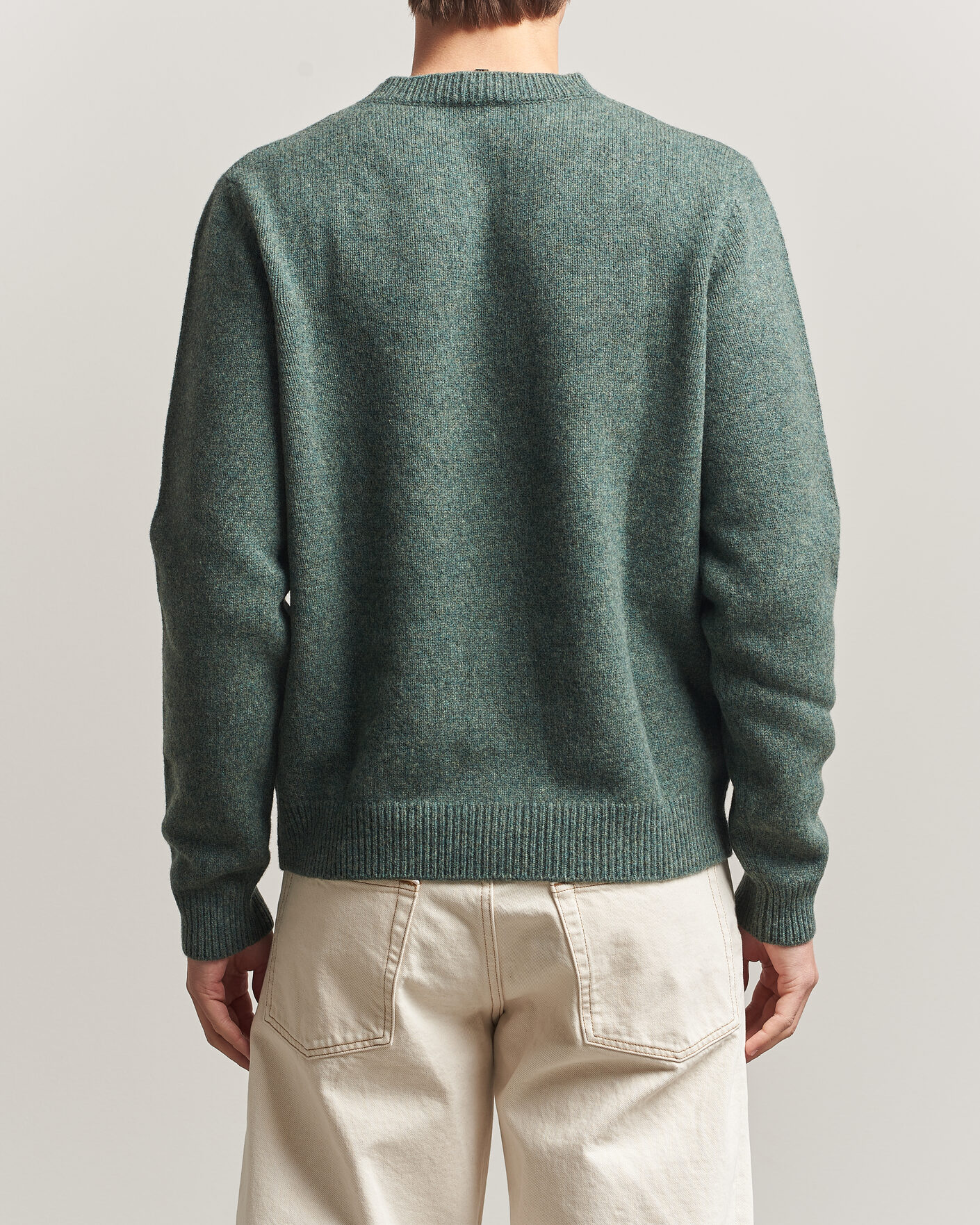 Herren | Pullover | A.P.C. | Edmond Wool Knitted Sweater Green Melange