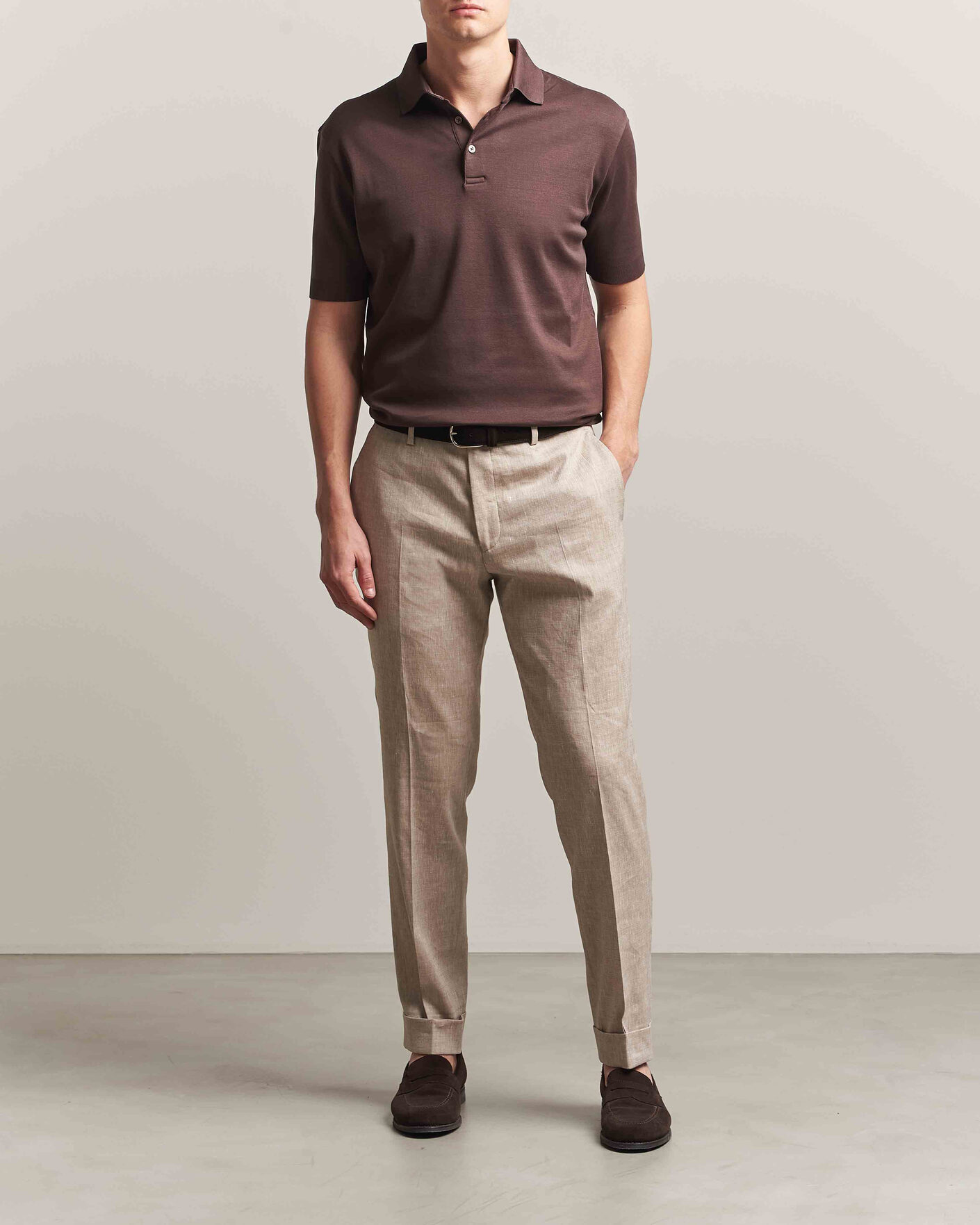 Herren | Poloshirts | Herno | Micro Piquet Polo Brown