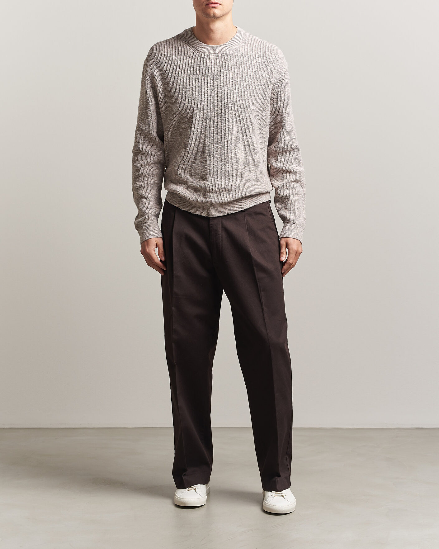 Herren | Pullover | NN07 | Russell Cotton Knitted Sweater Moon Dust