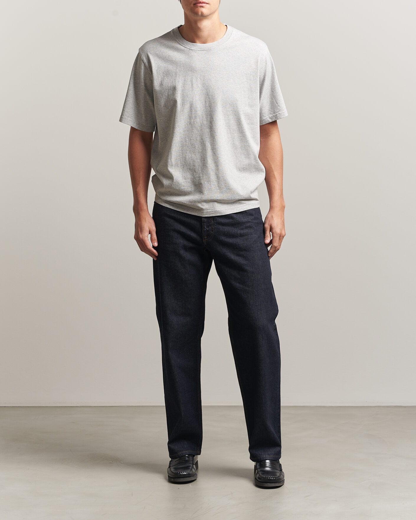 Herren | T-Shirts | NN07 | Jett Printed HQ T-Shirt Grey Melange