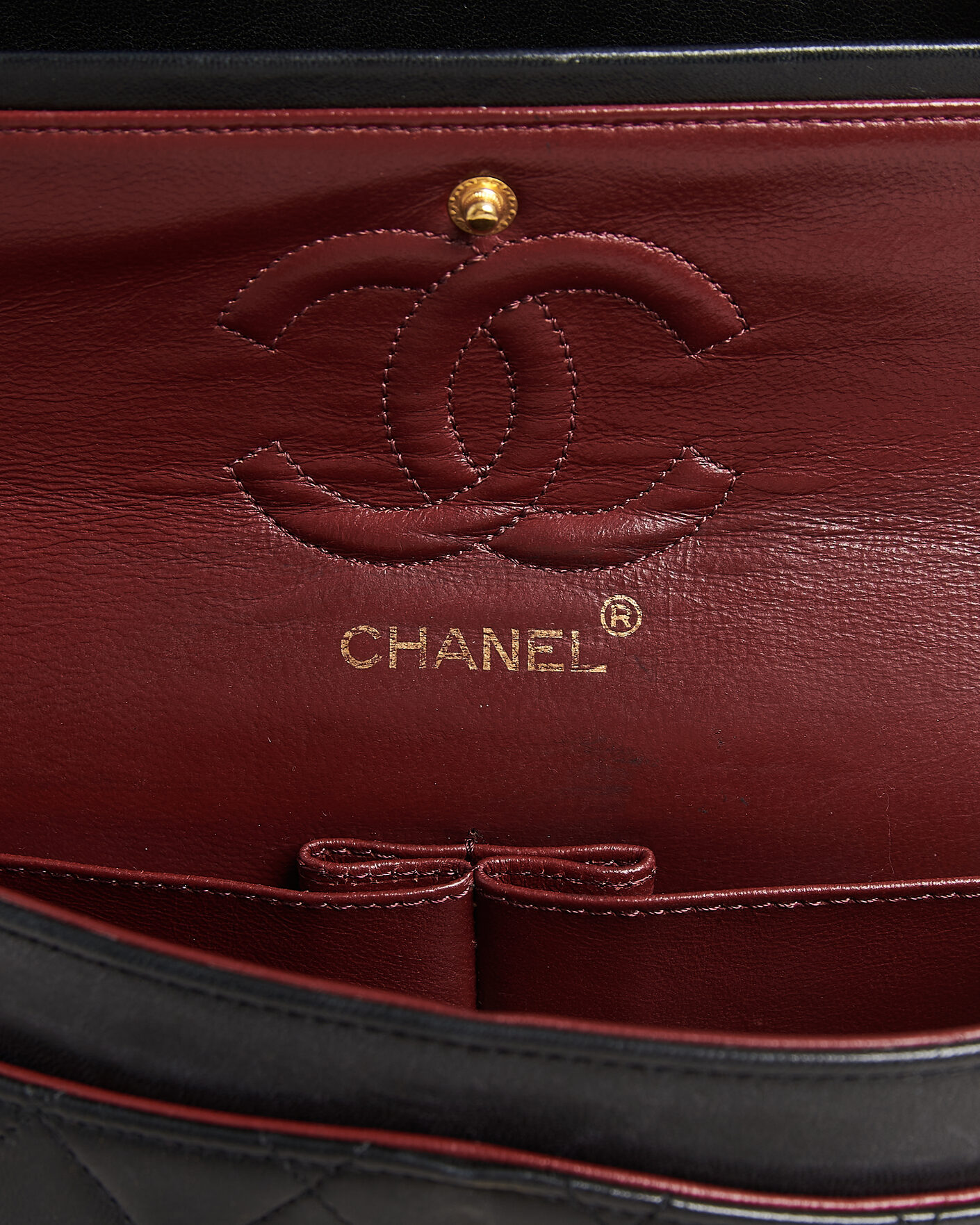 Herren | Pre-Owned & Vintage Bags | Chanel Pre-Owned | Classic Small Double Flap Bag Black