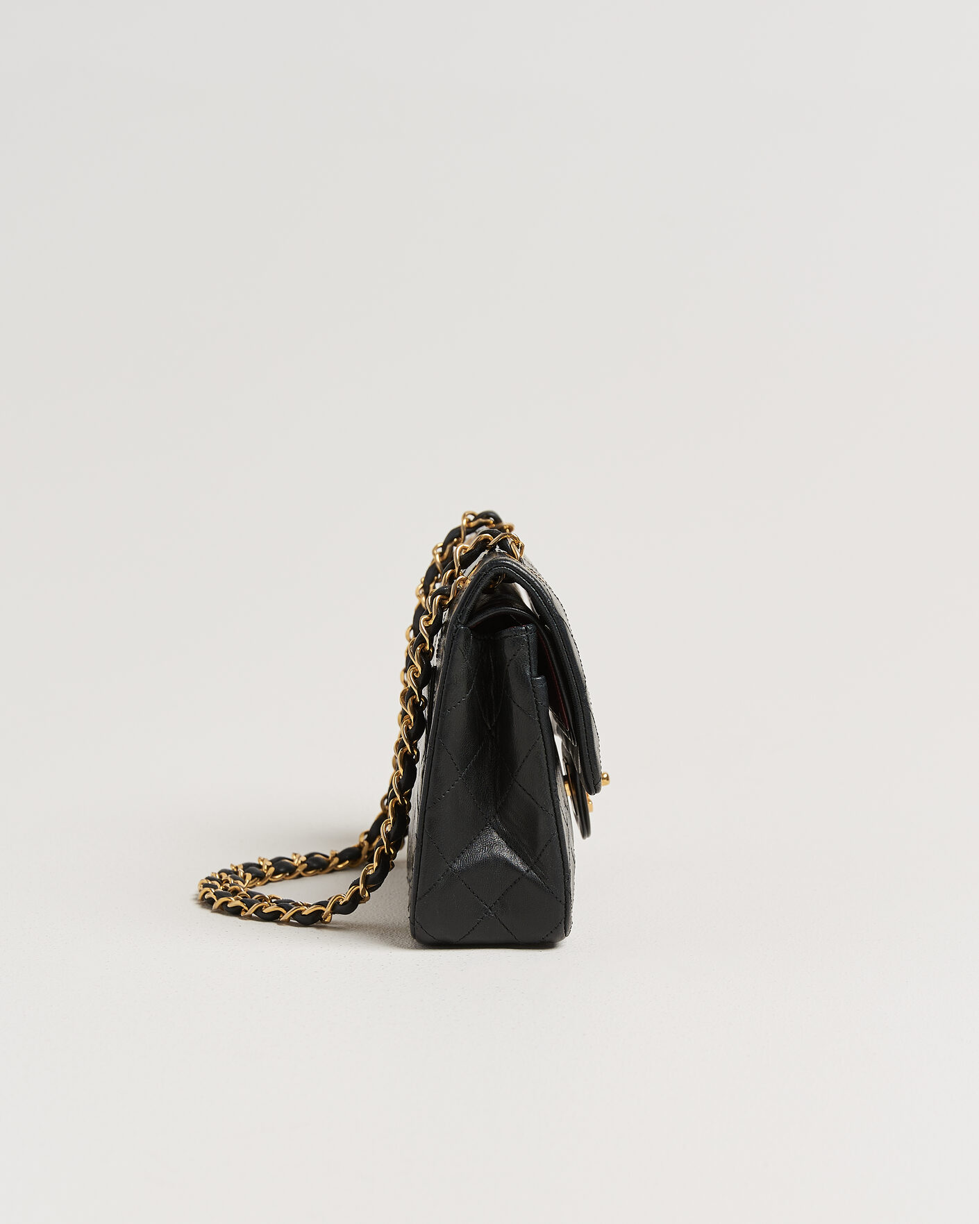 Herren | Pre-Owned & Vintage Bags | Chanel Pre-Owned | Classic Small Double Flap Bag Black