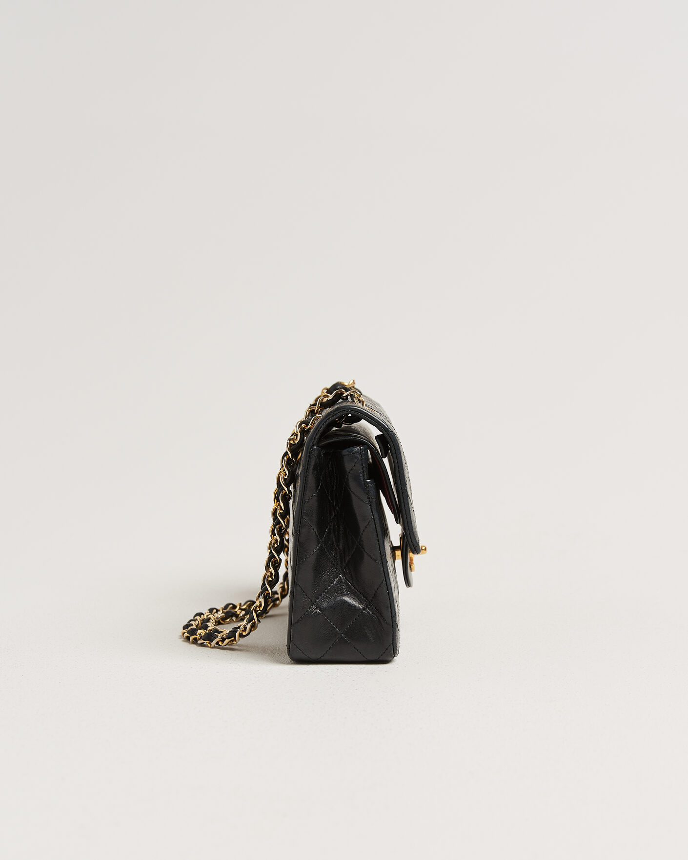 Herren | Pre-Owned & Vintage Bags | Chanel Pre-Owned | Classic Small Double Flap Bag Black