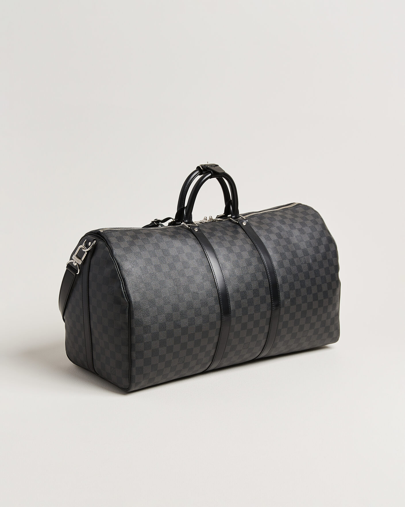 Herren | Pre-Owned & Vintage Bags | Louis Vuitton Pre-Owned | Keepall 55 Bandouliére Damier Graphite