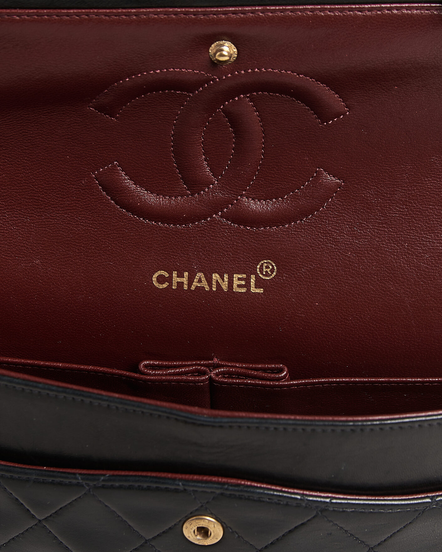 Herren | Chanel Pre-Owned Classic Medium Double Flap Bag Black | Chanel Pre-Owned | Classic Medium Double Flap Bag Black