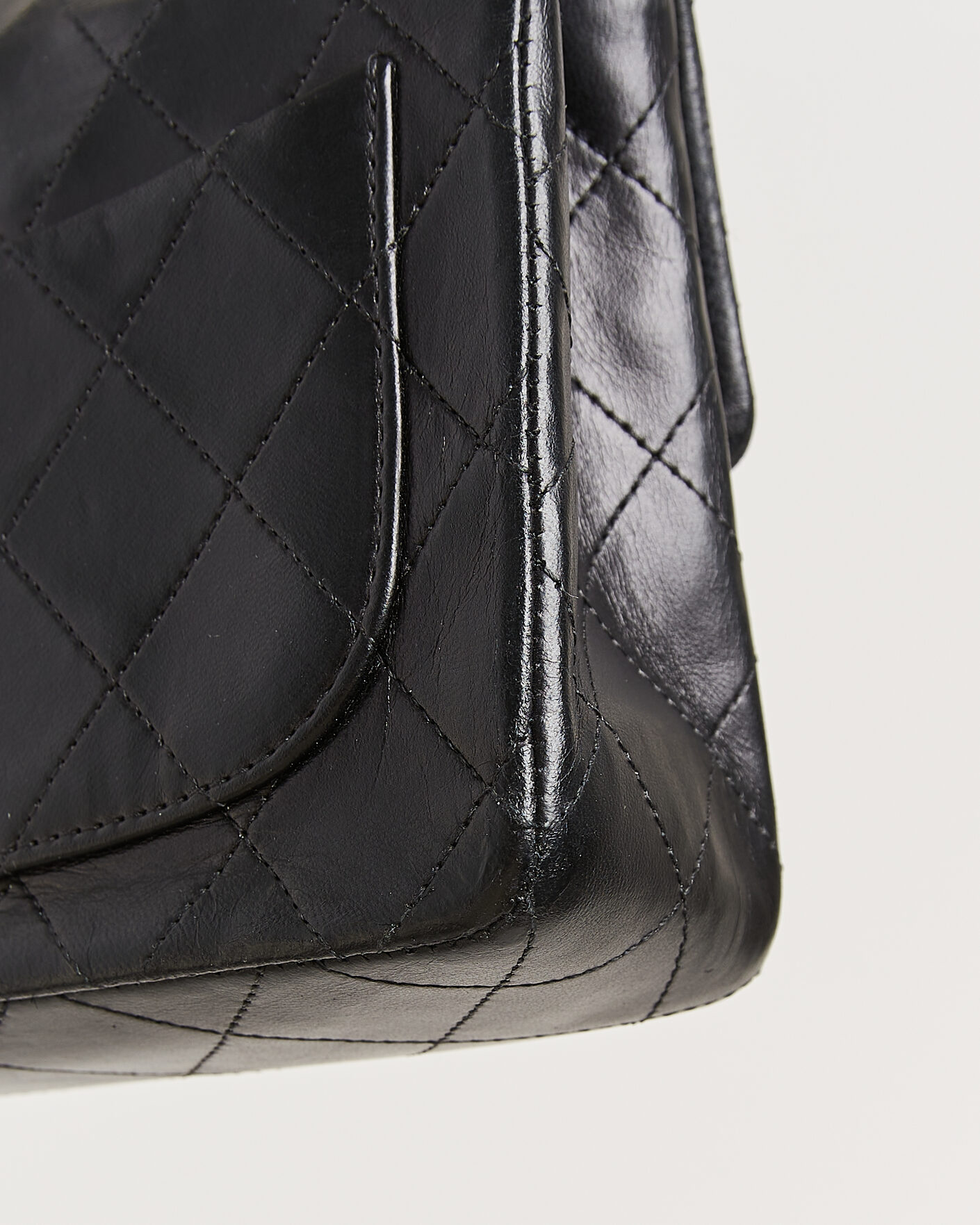 Herren | Chanel Pre-Owned Classic Mini Single Flap Square Bag Black | Chanel Pre-Owned | Classic Mini Single Flap Square Bag Black