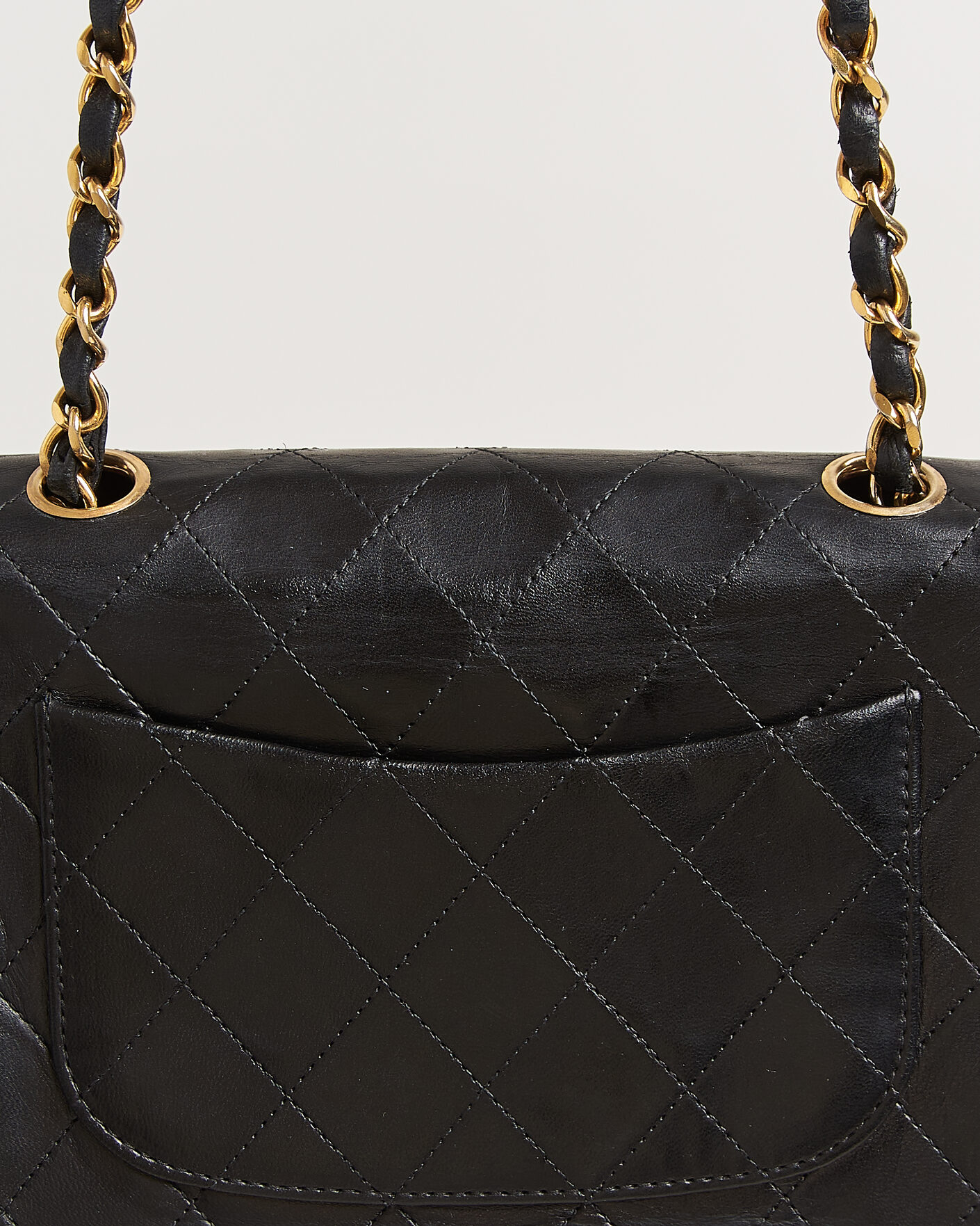 Herren | Pre-Owned & Vintage Bags | Chanel Pre-Owned | Classic Mini Single Flap Square Bag Black